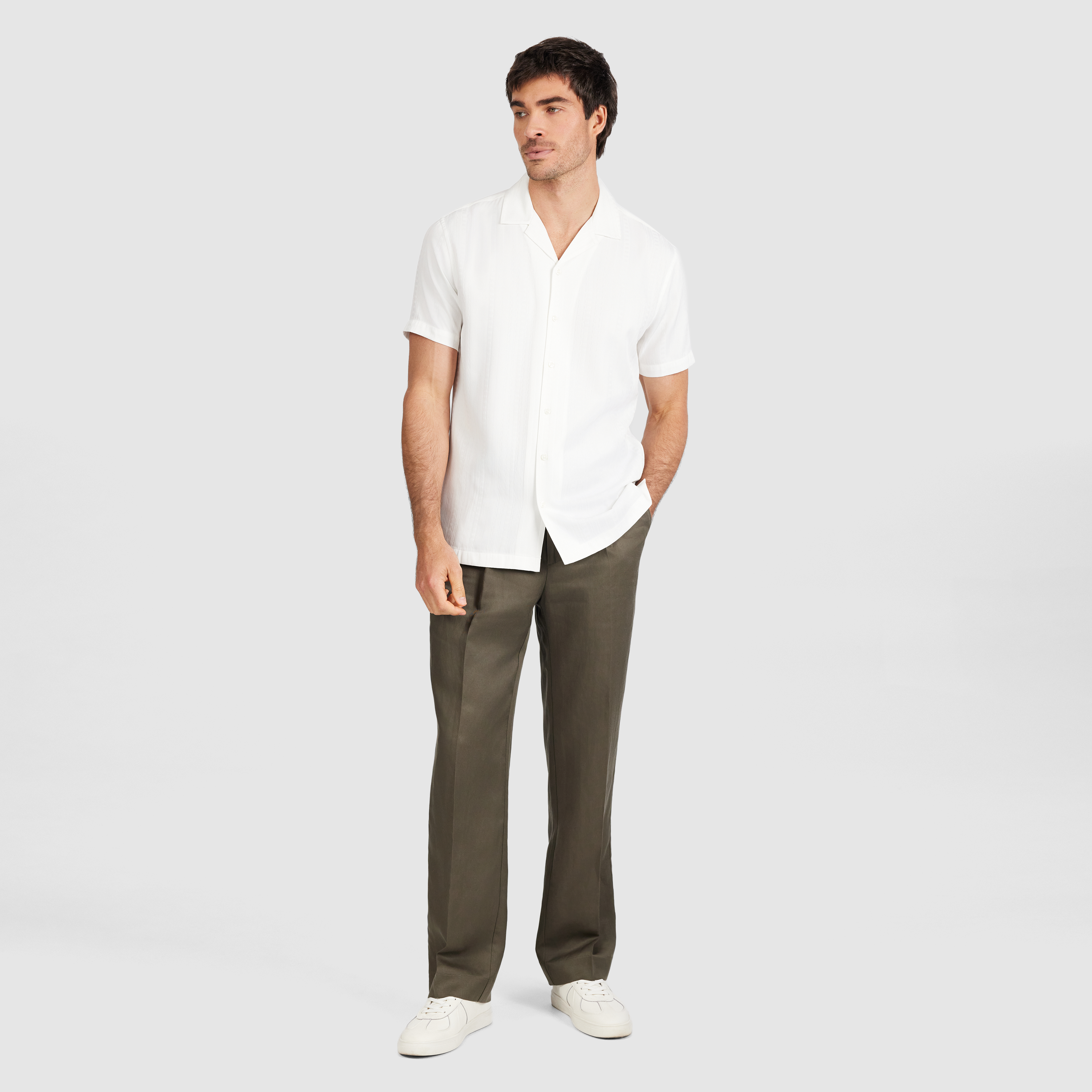 Ivory Cesar Stripe Shirt