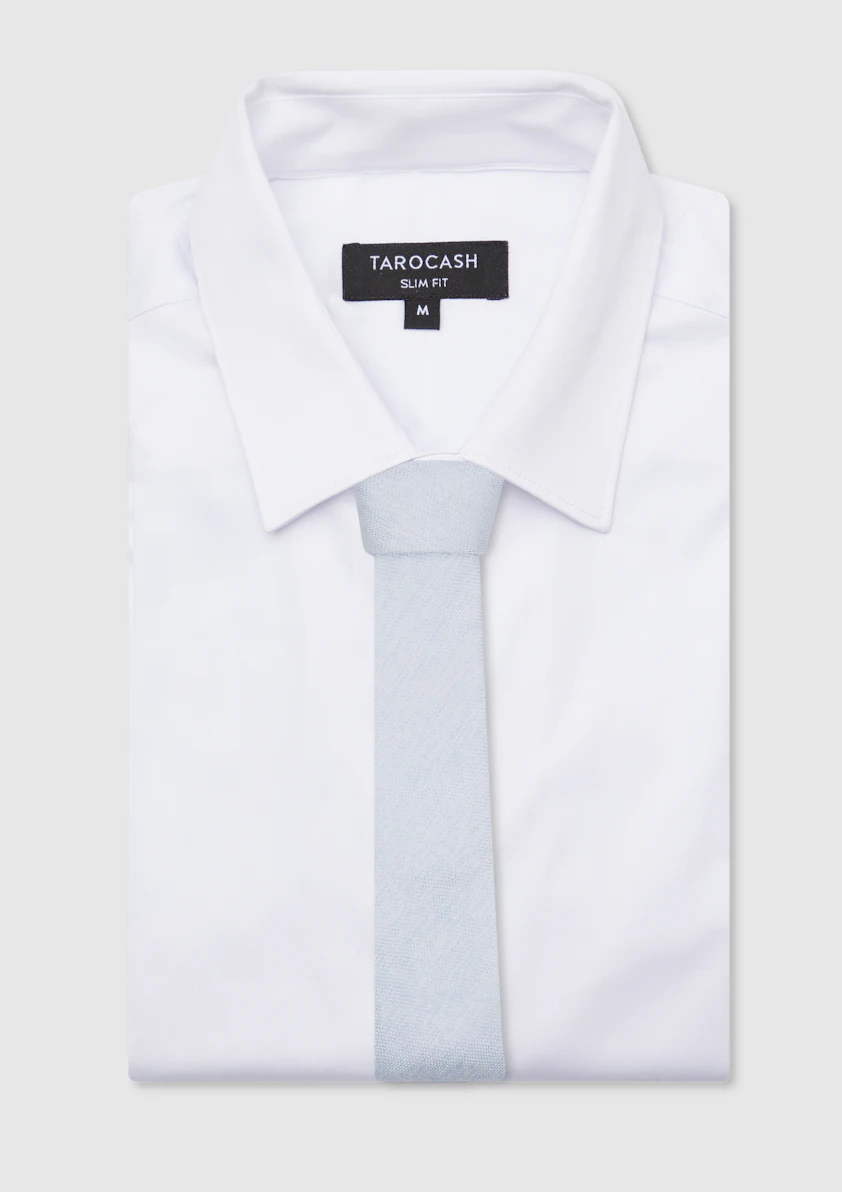Alban Textured Linen Tie