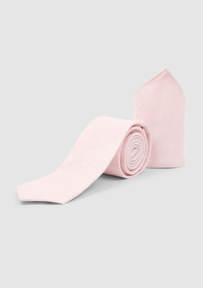 Alban Textured Linen Tie