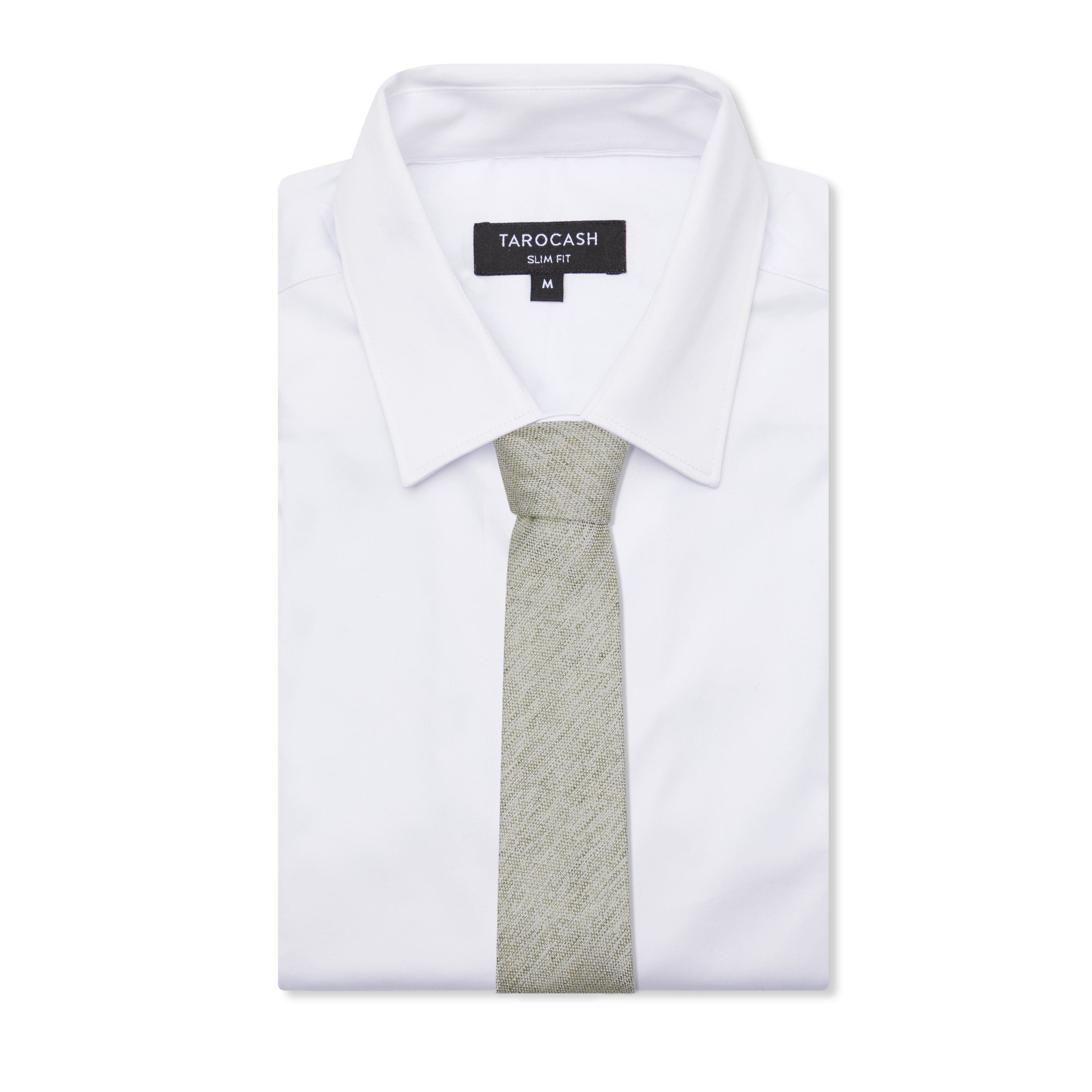 Sage Alban Textured Linen Tie
