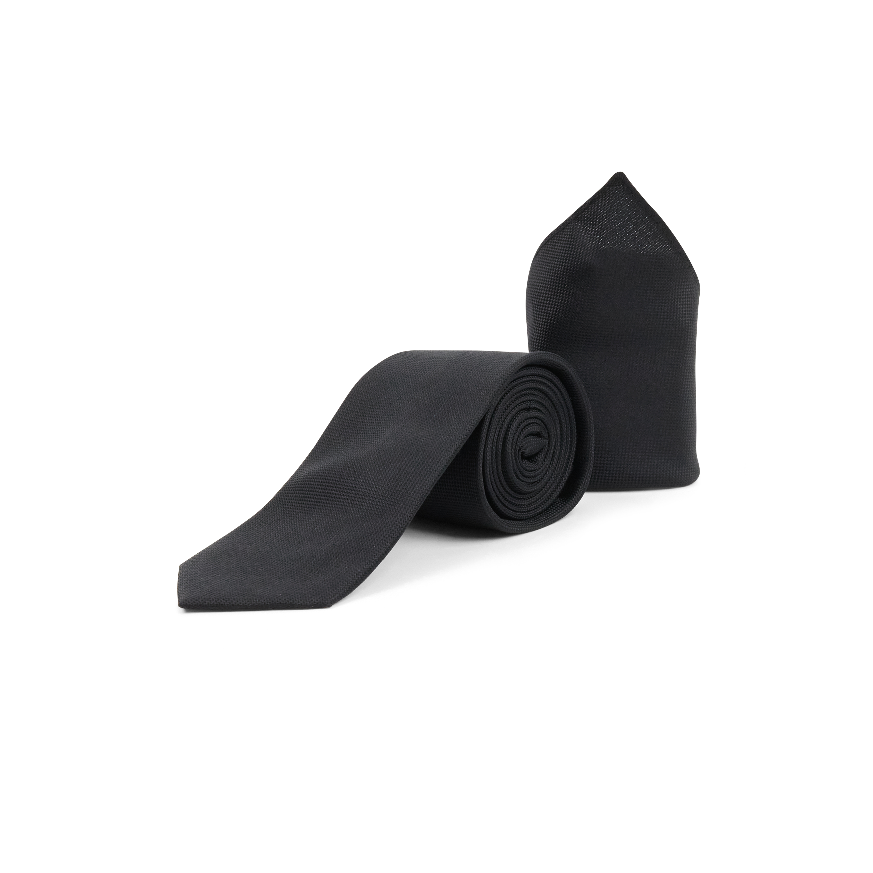 Black Hague Textured Silk Tie