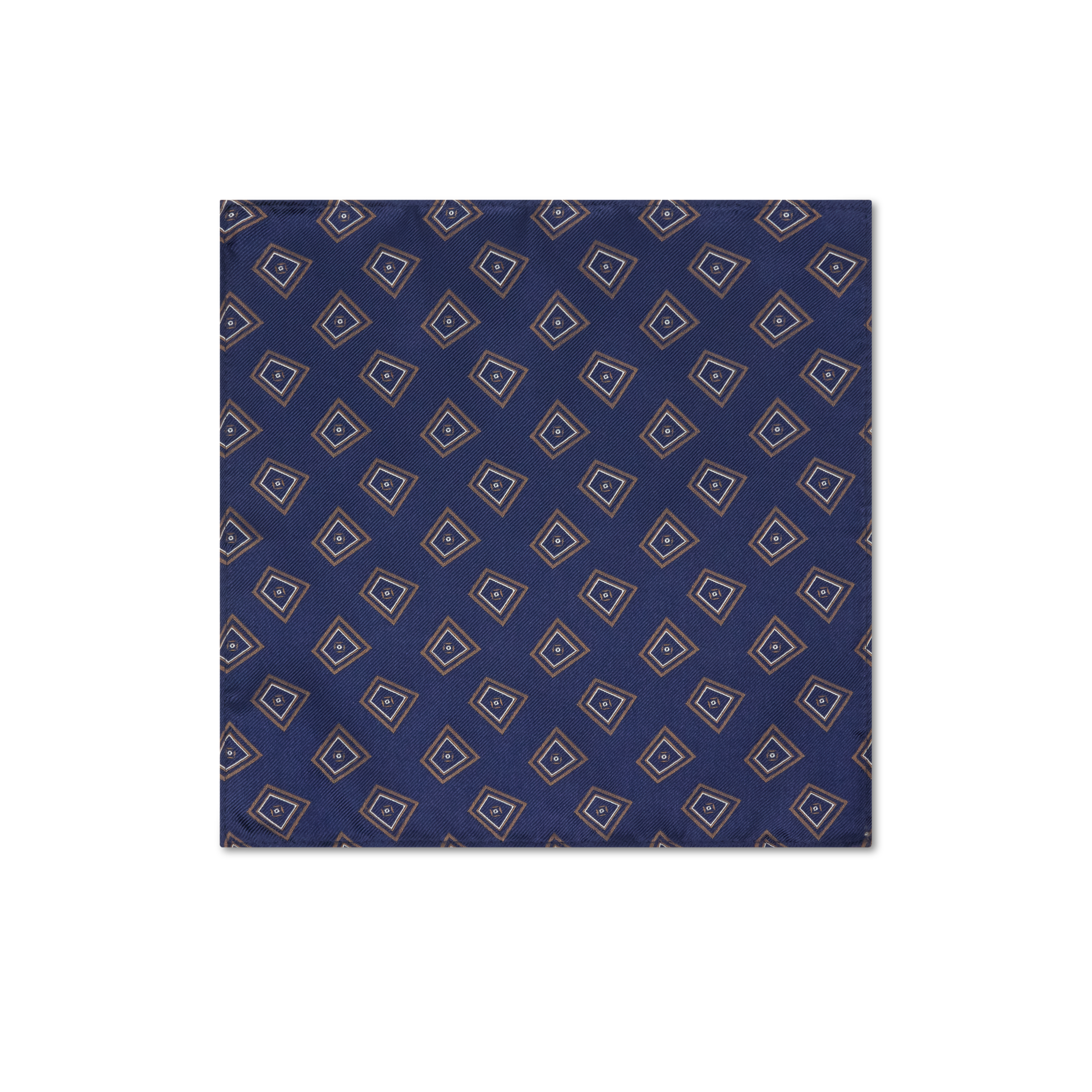 Braye Geo Silk Pocket Square