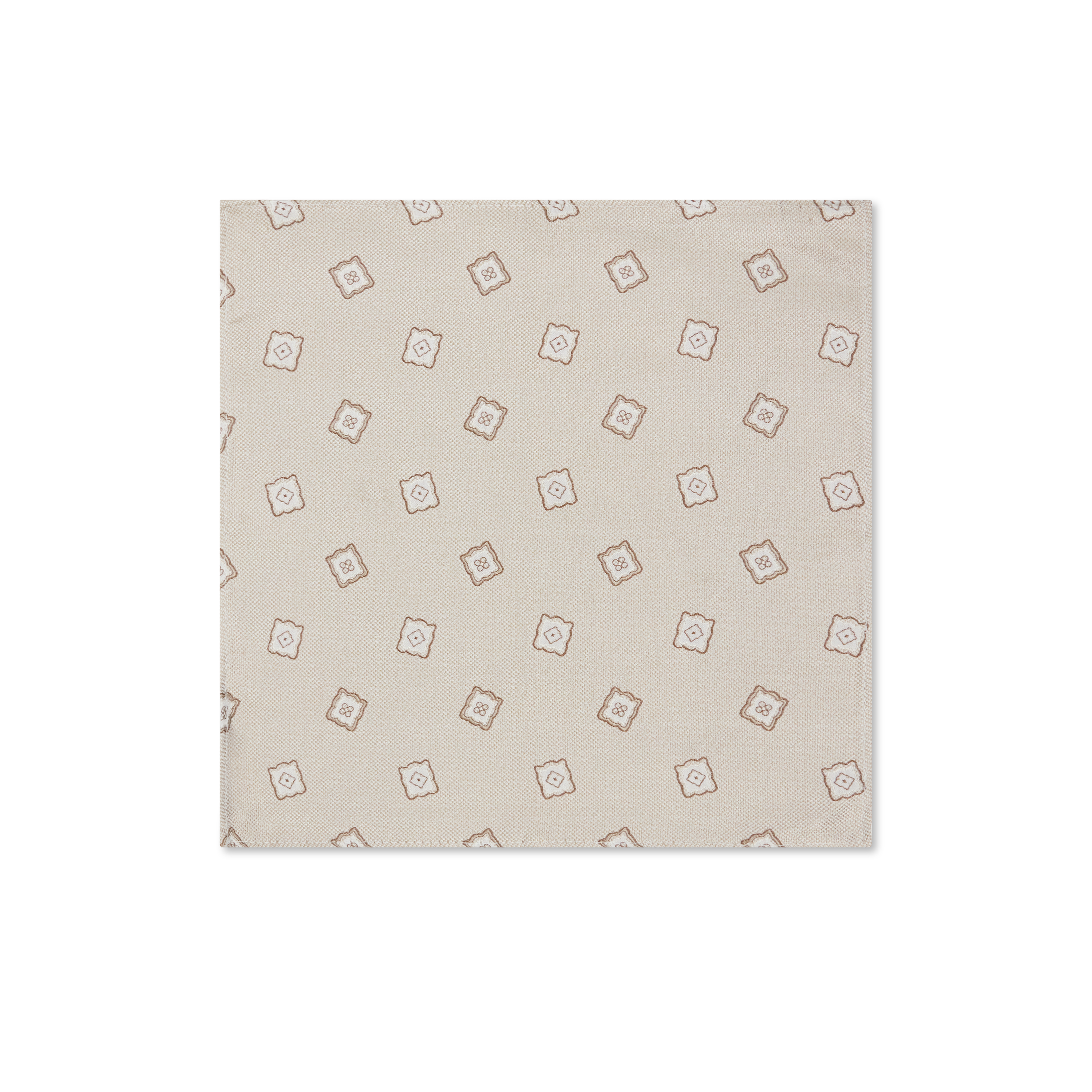 Gilbey Geo Silk Pocket Square