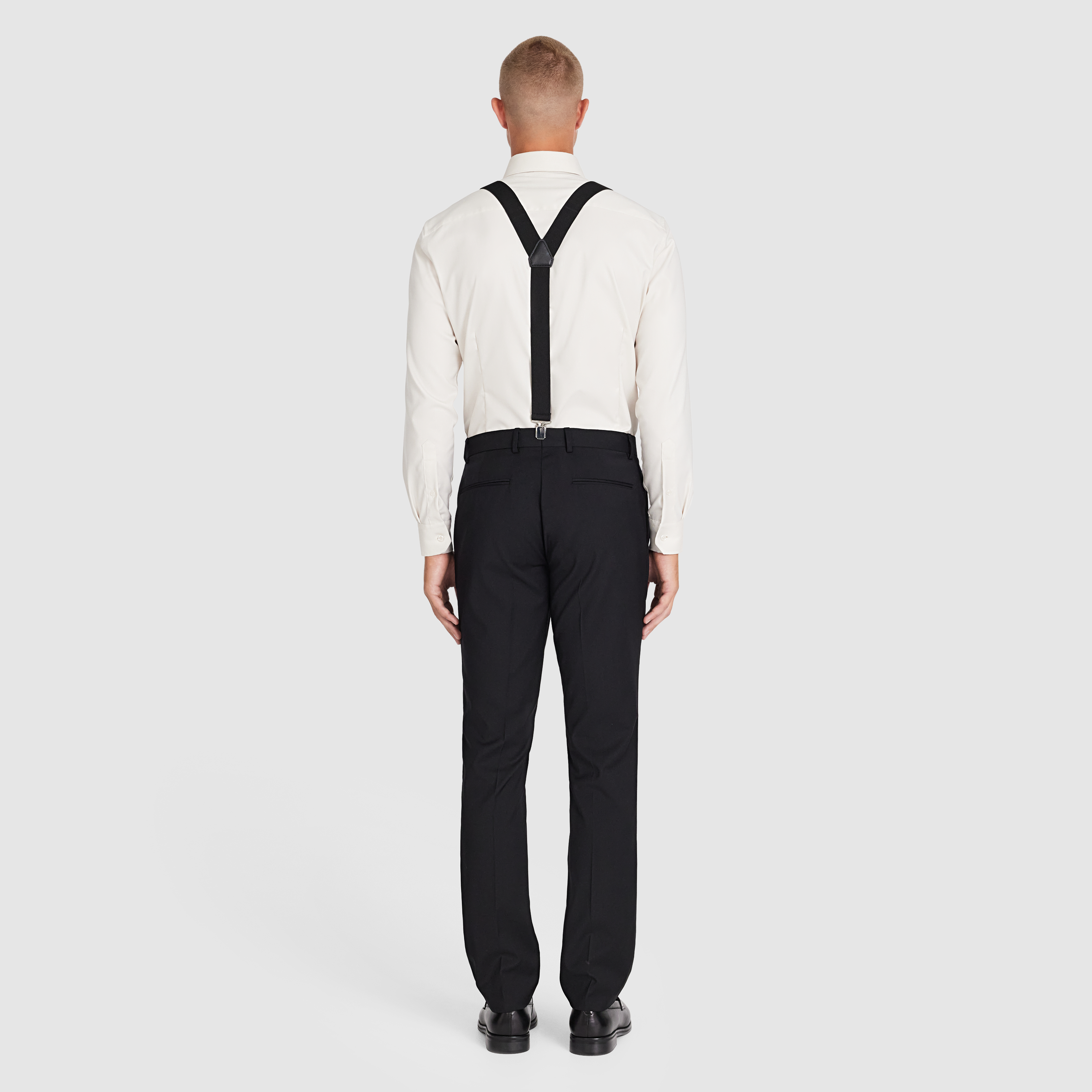 Black Y Back Suspenders