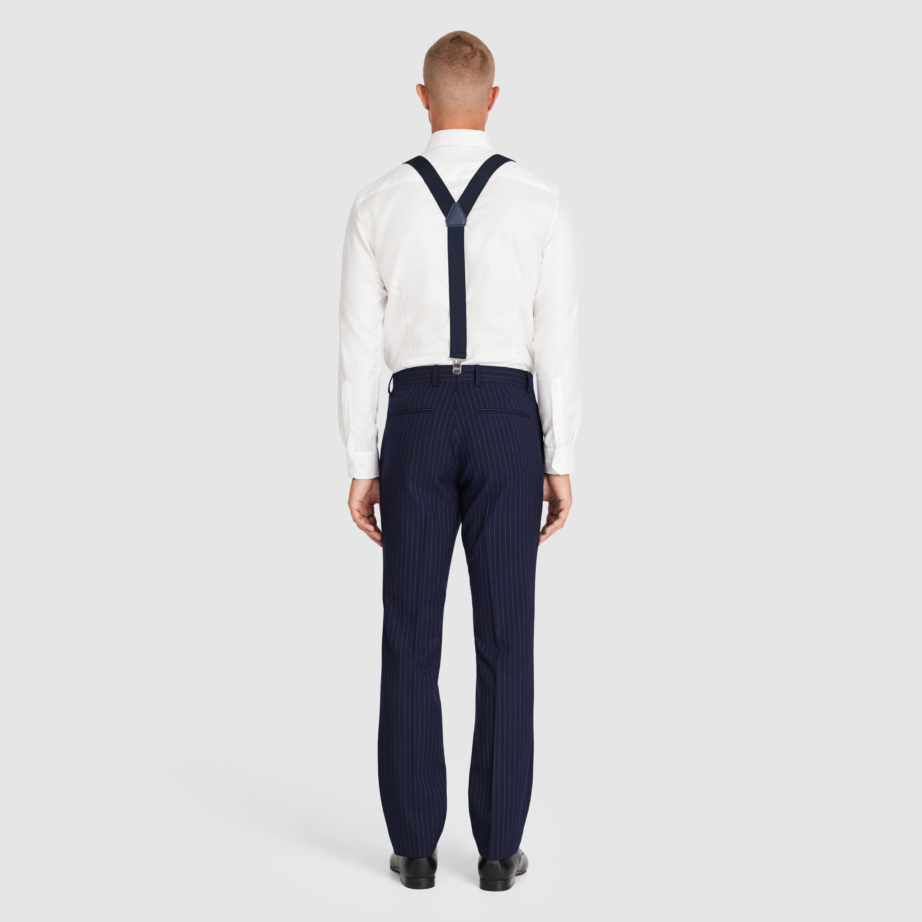 Navy Y Back Suspenders