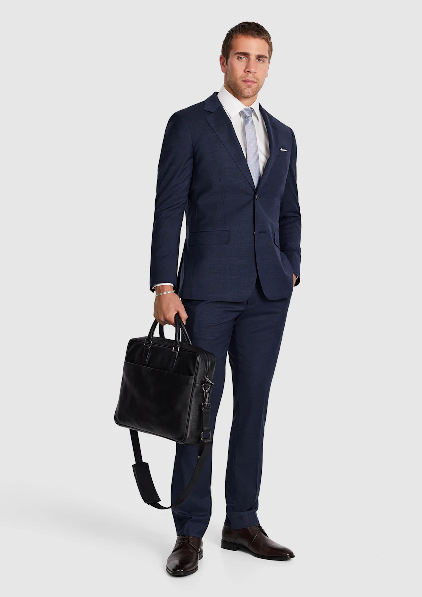 Black Midtown Leather Briefcase