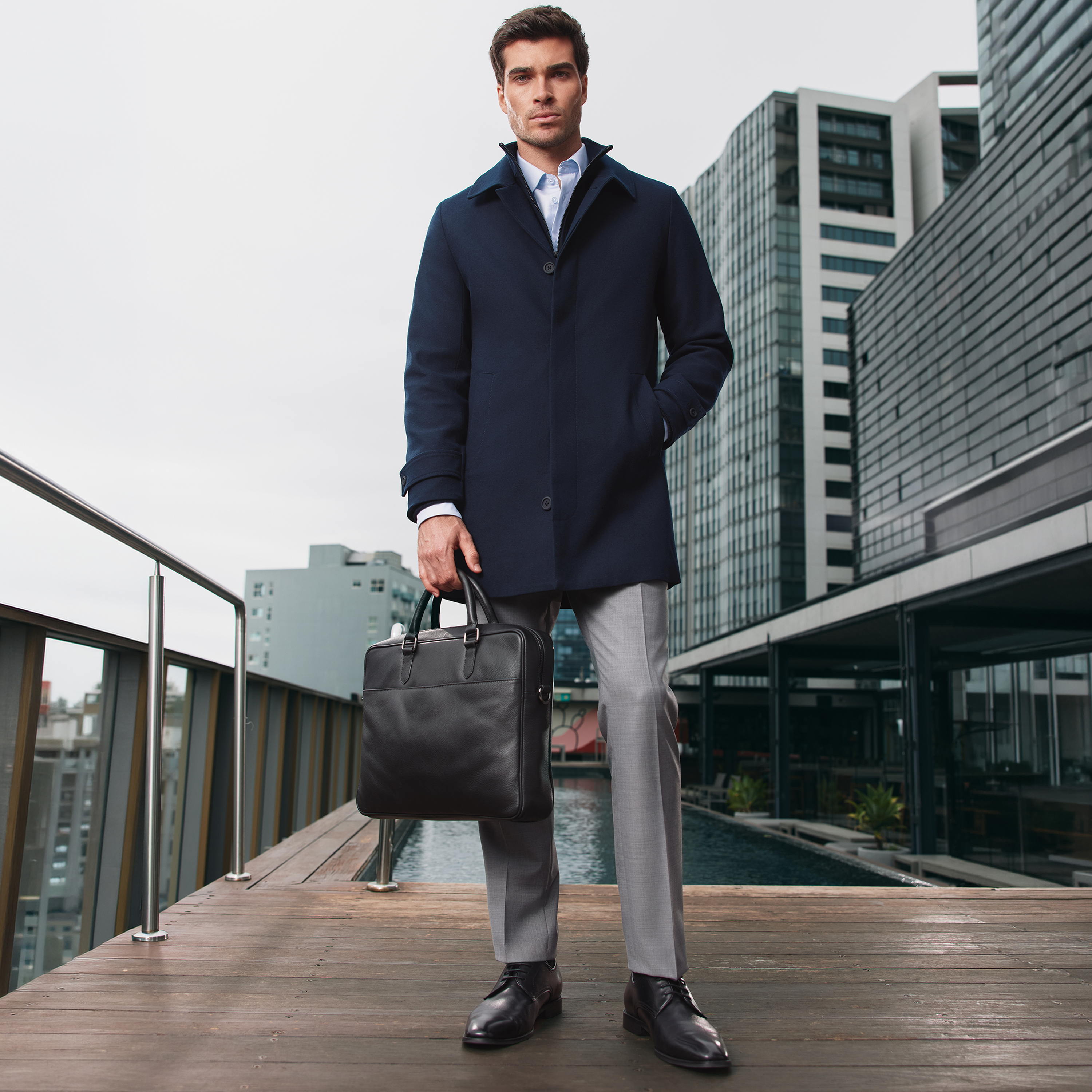 Midtown Leather Briefcase