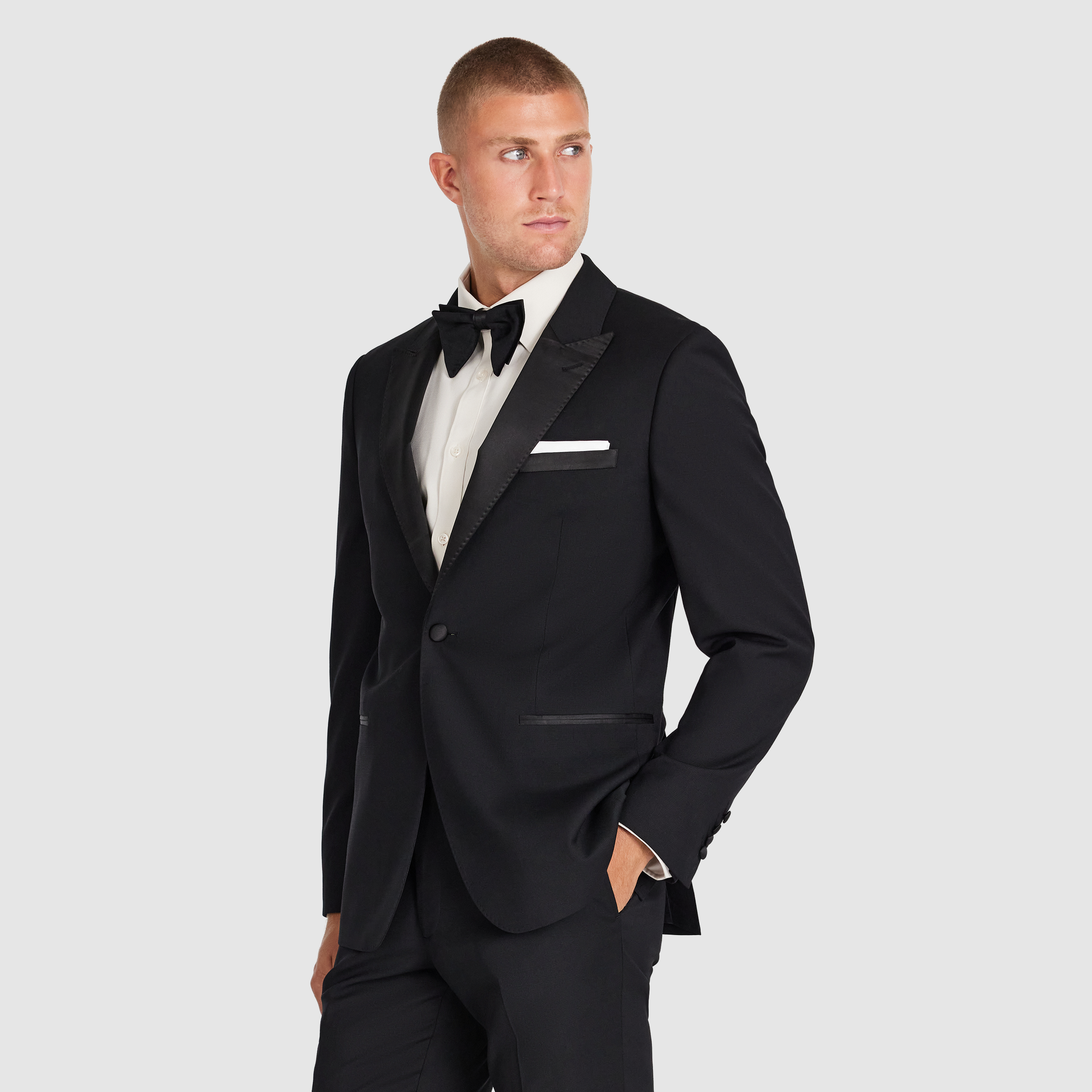  Black Titan Wool Tuxedo