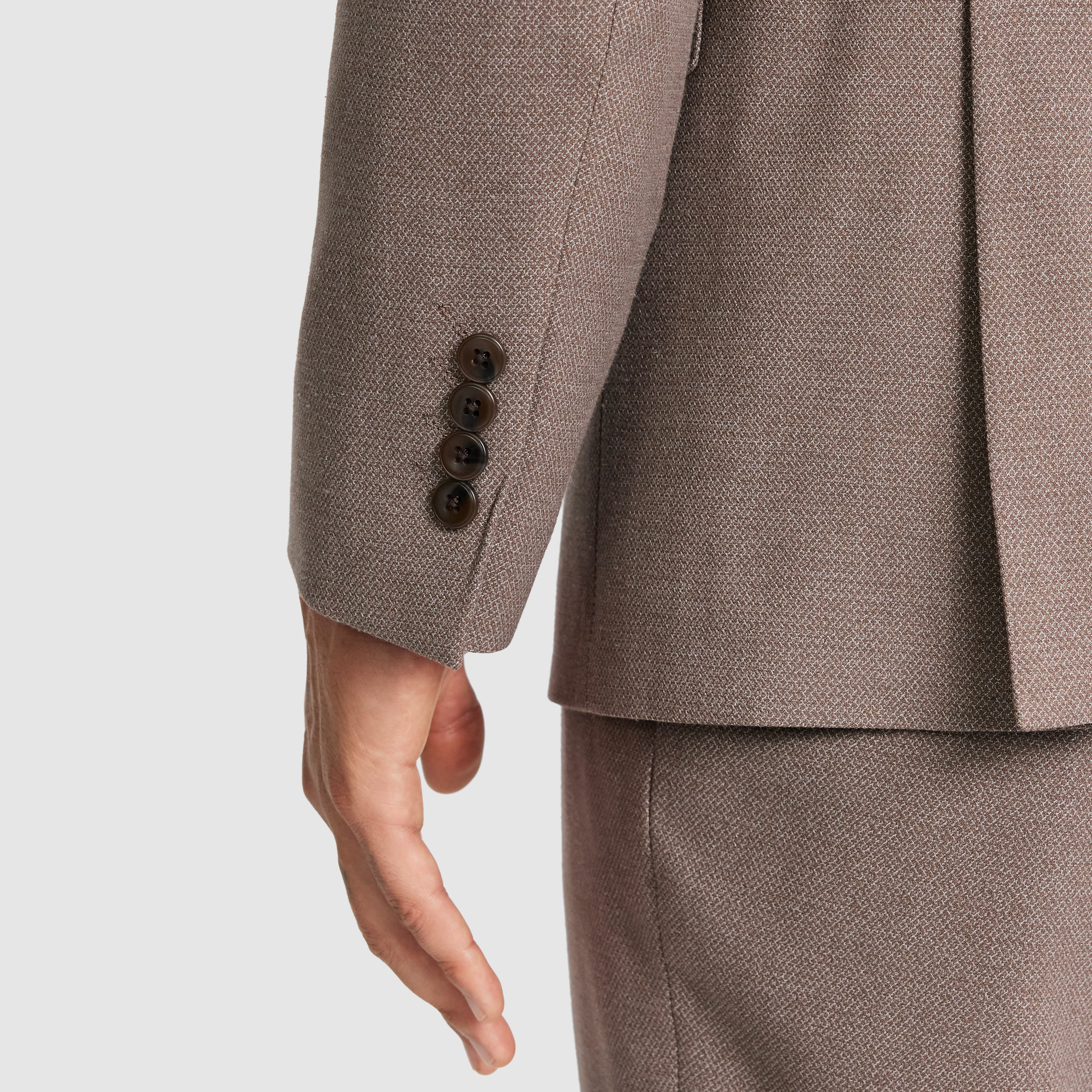 Mocha Coast Linen Blend Blazer