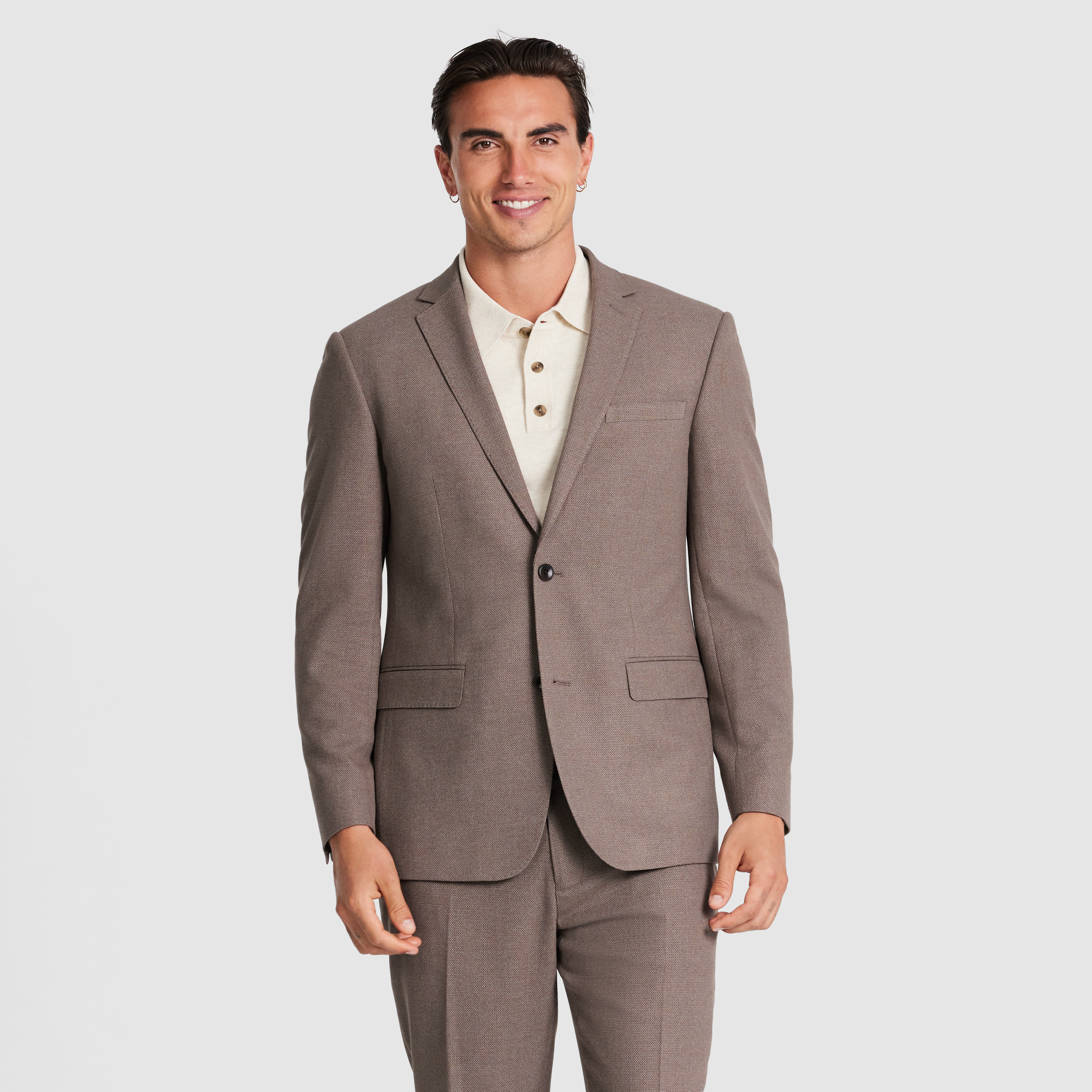  Mocha Coast Linen Suit