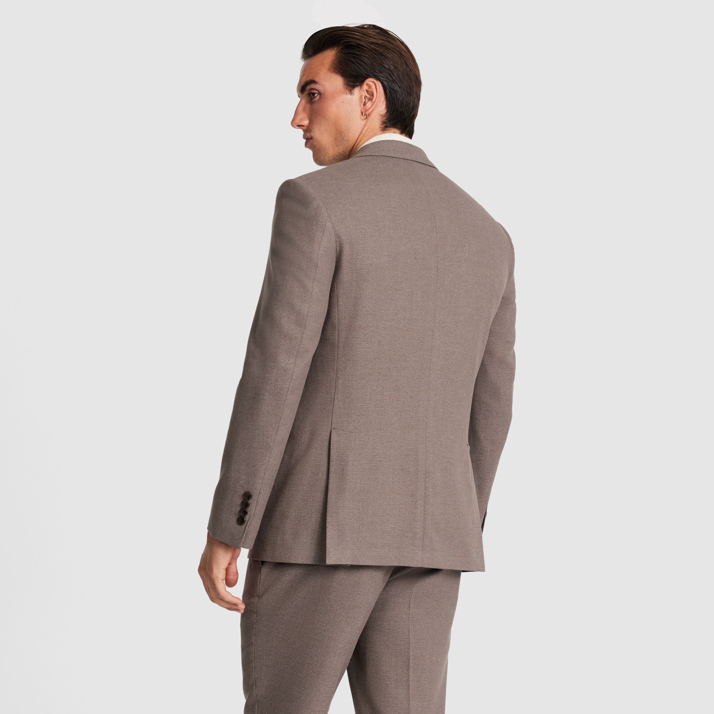  Mocha Coast Linen Suit