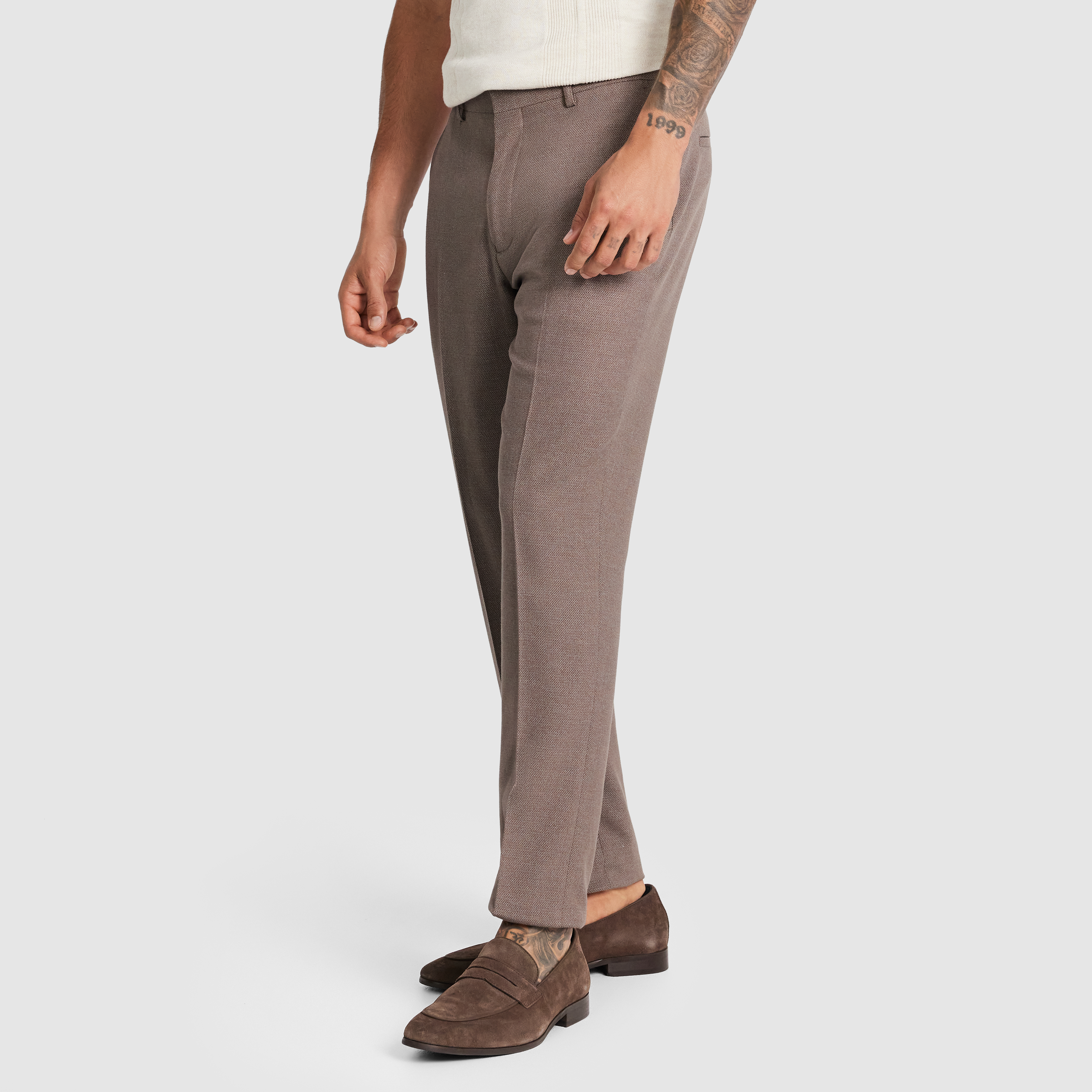  Mocha Coast Linen Suit