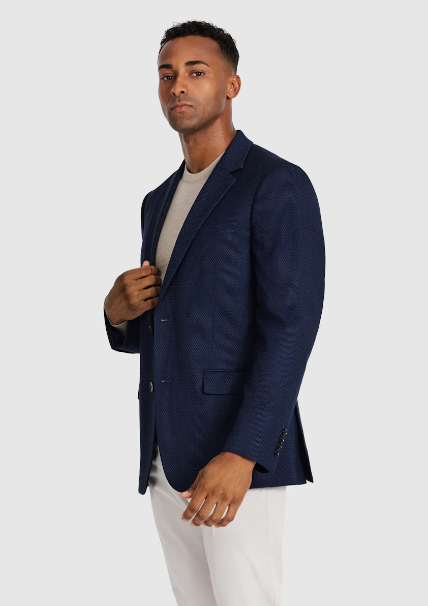 Navy Langford Stretch Blazer