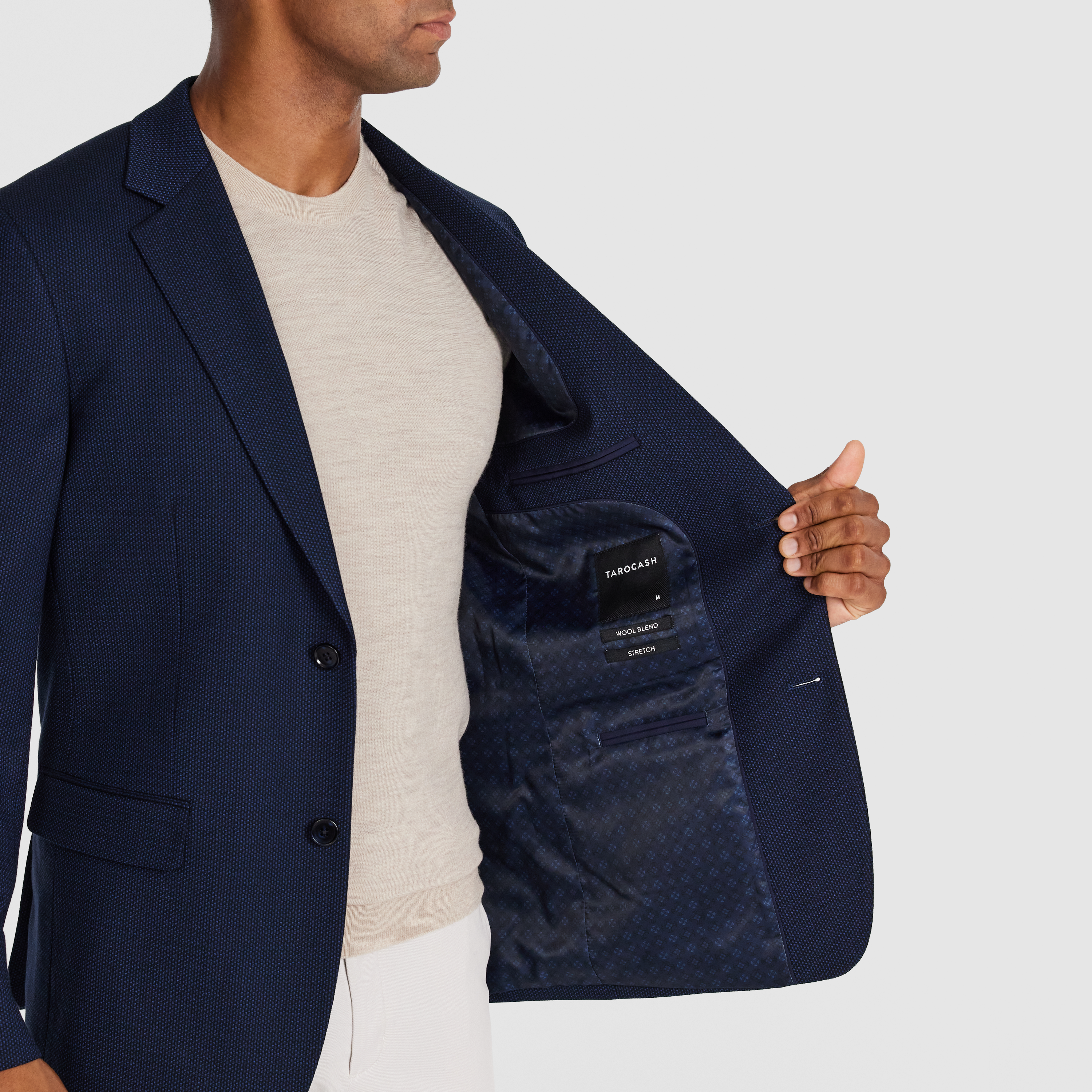 Navy Langford Stretch Blazer