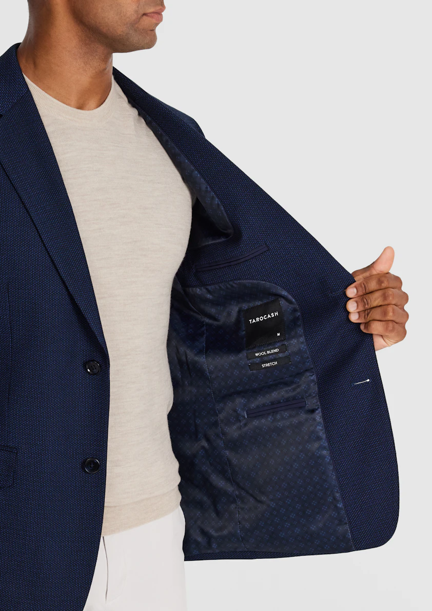 Navy Langford Stretch Blazer