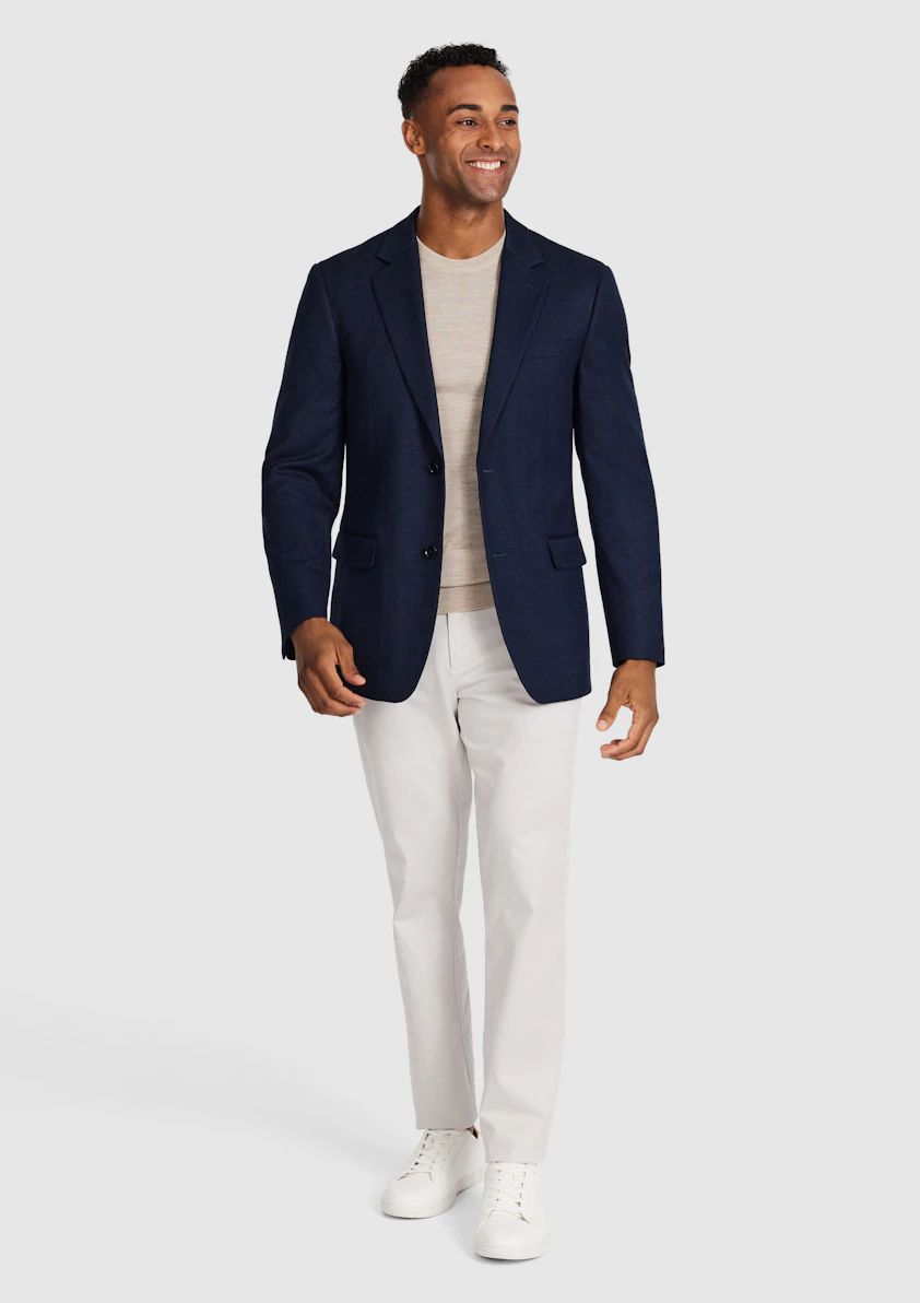Navy Langford Stretch Blazer