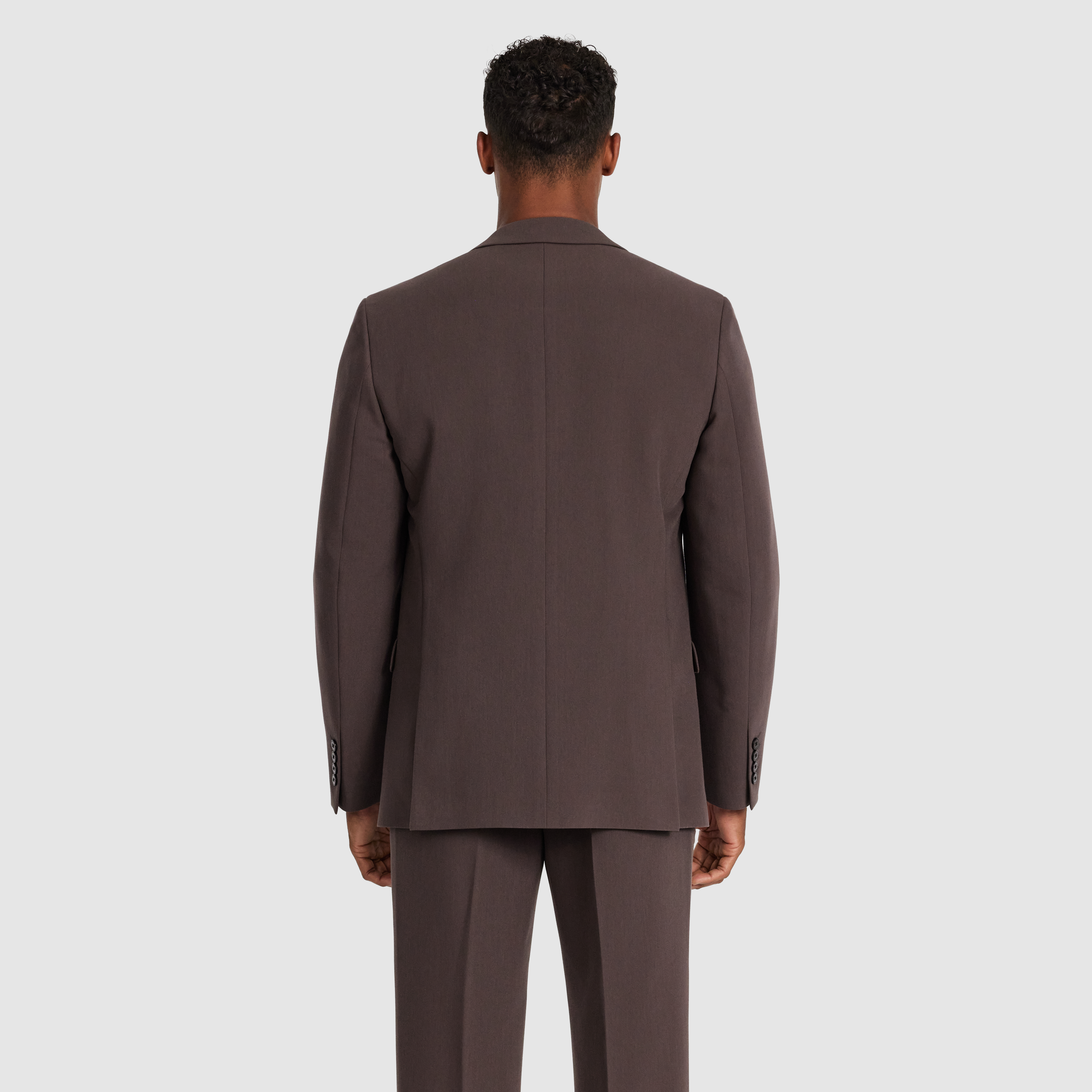 Coffee Vance Stretch Blazer