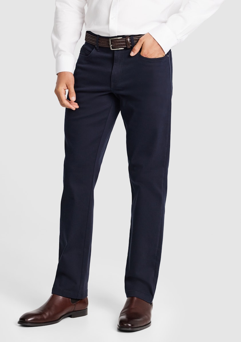 Navy Stanton 5 Pocket Stretch Chino