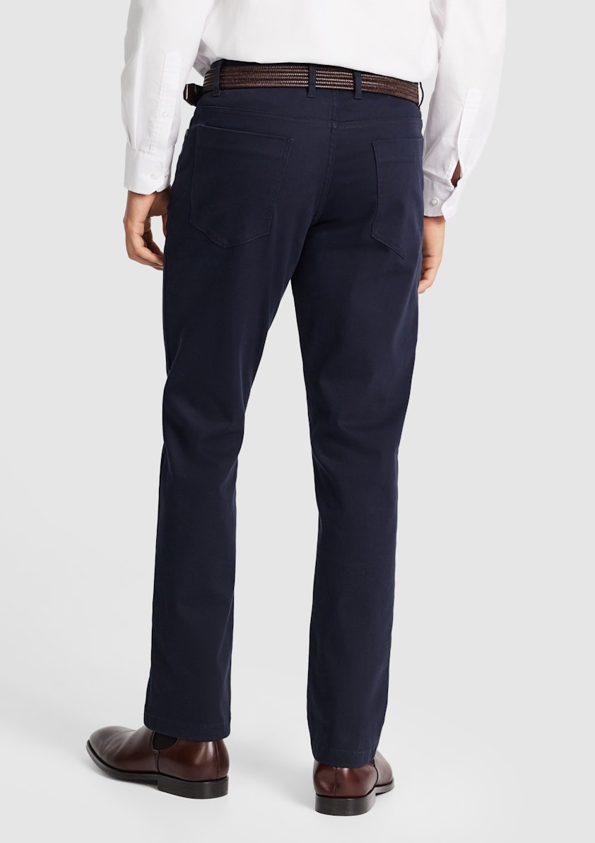Navy Stanton 5 Pocket Stretch Chino
