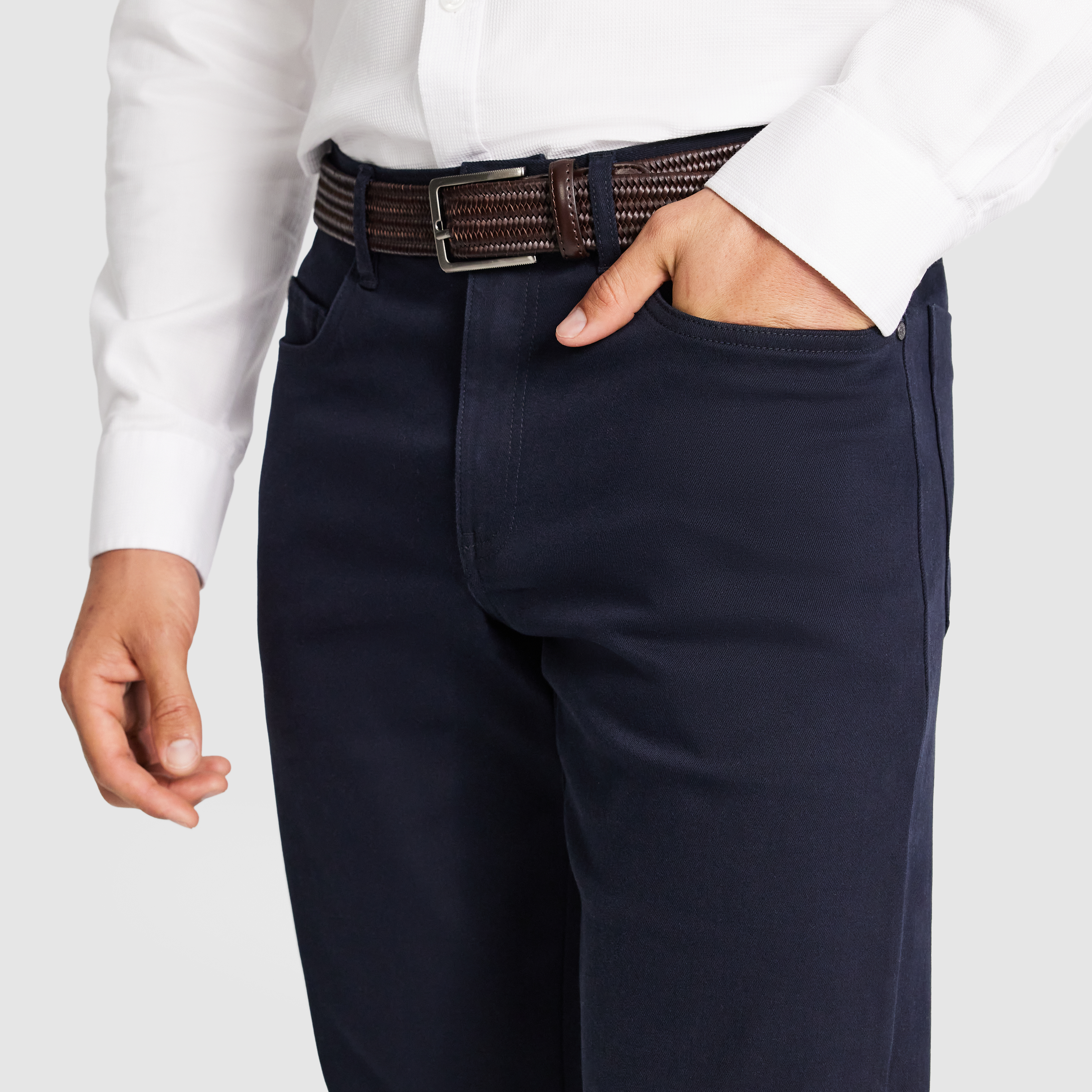 Navy Stanton 5 Pocket Stretch Chino
