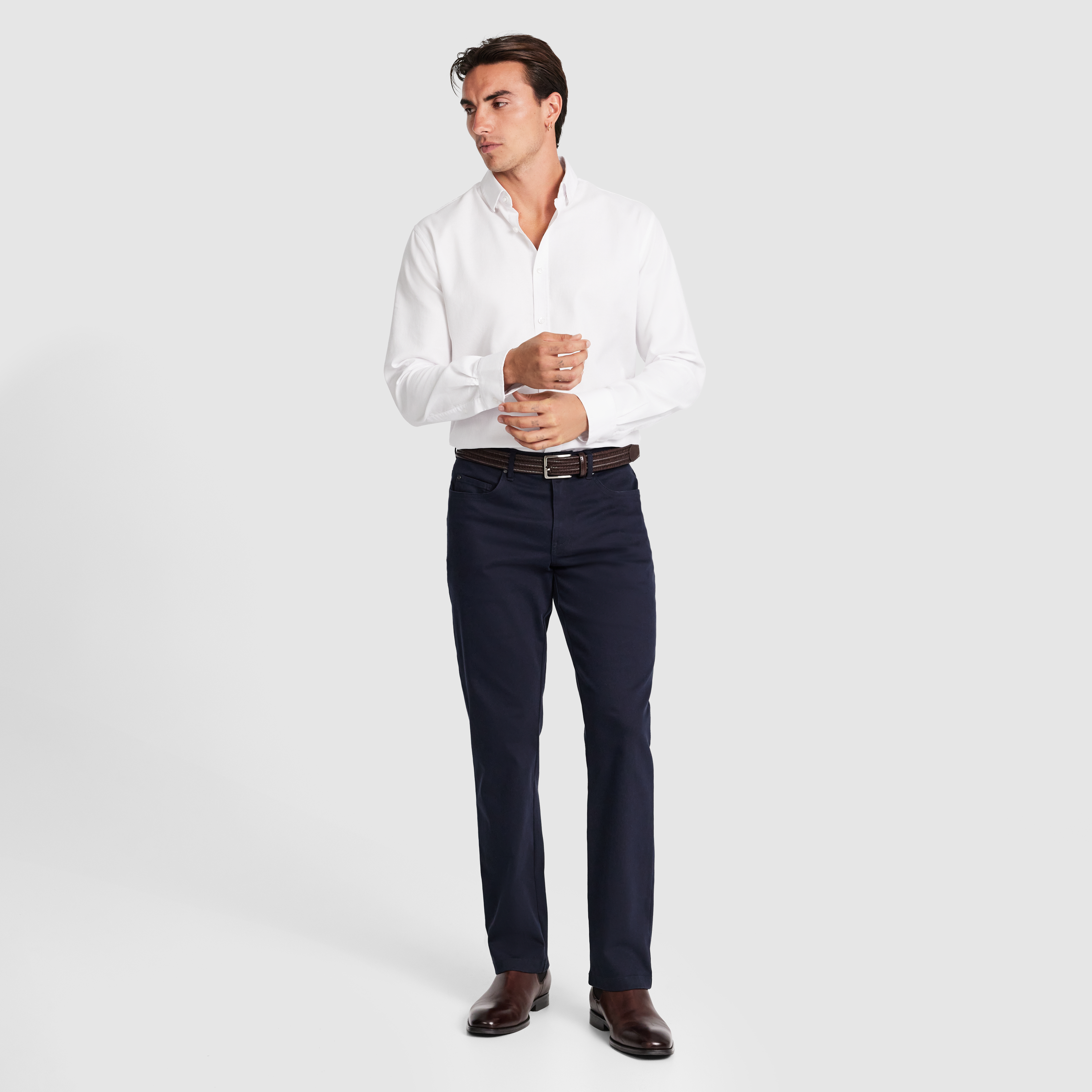 Navy Stanton 5 Pocket Stretch Chino