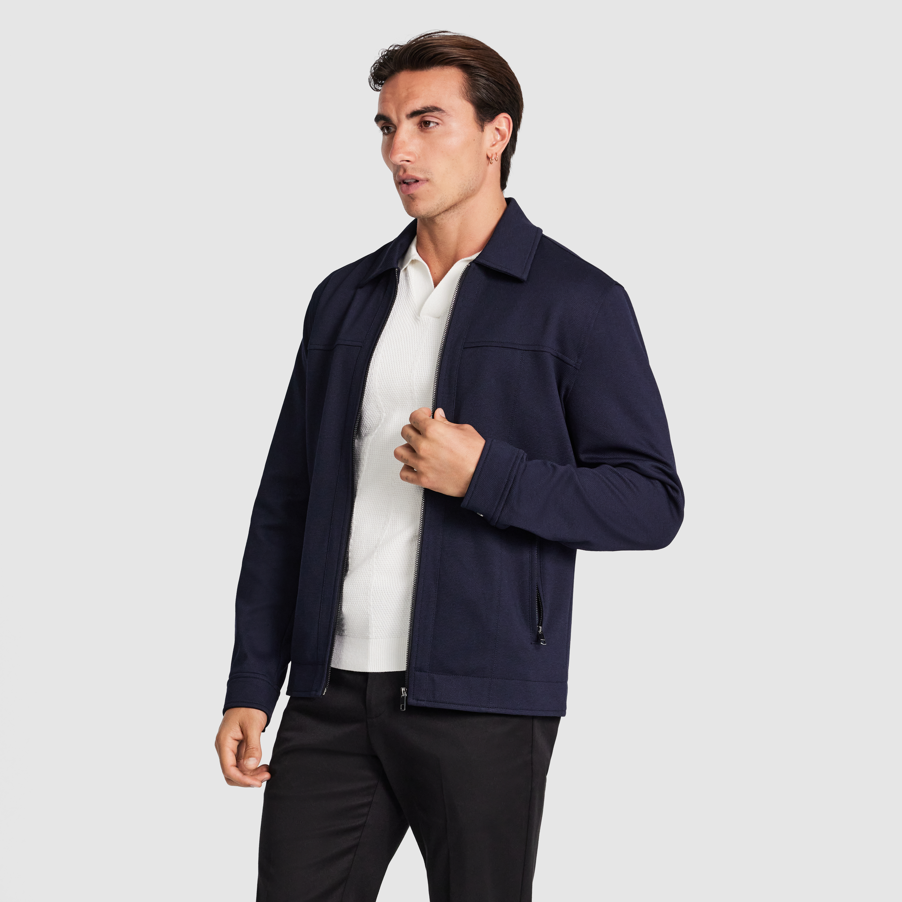 Navy Radley Zip Jacket