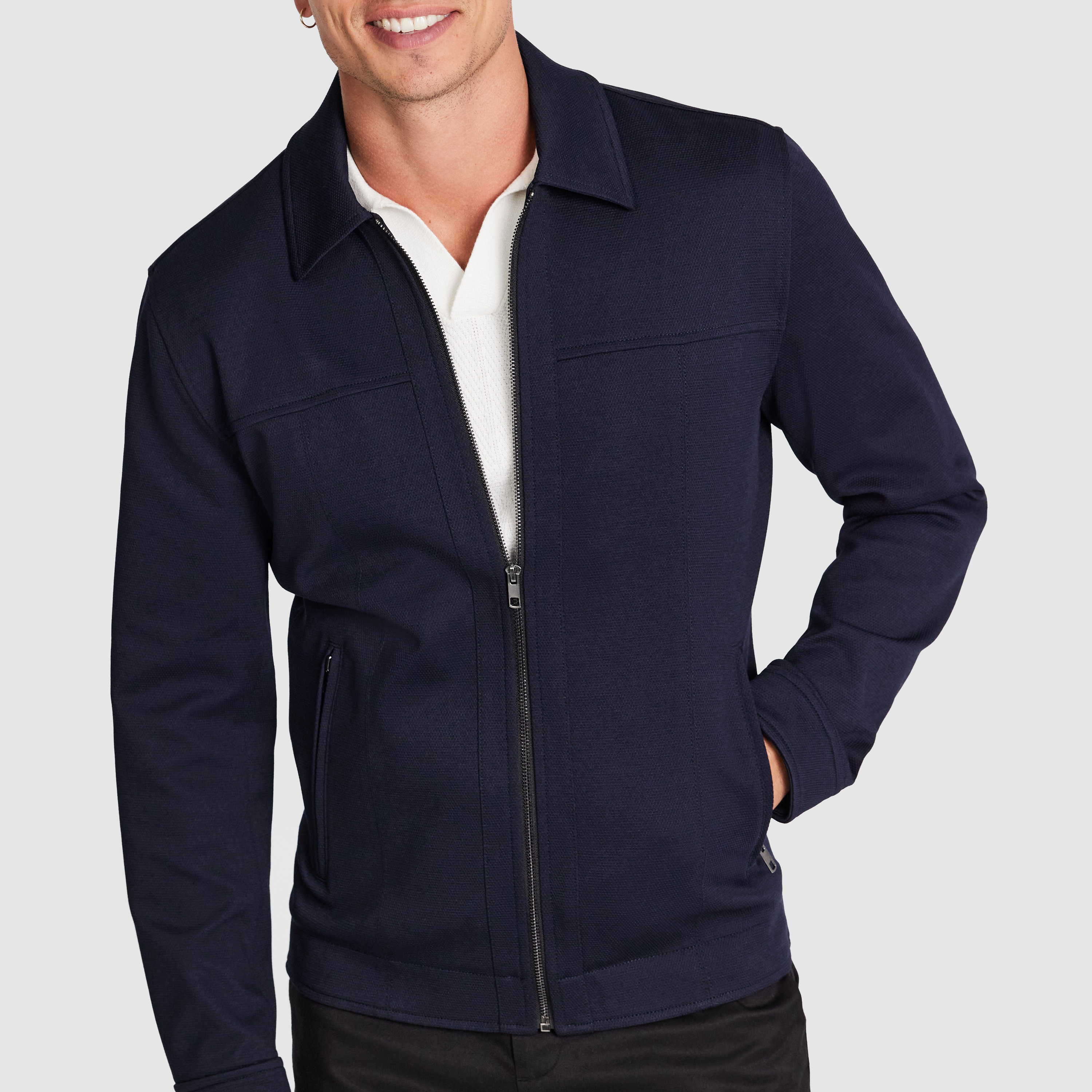 Navy Radley Zip Jacket