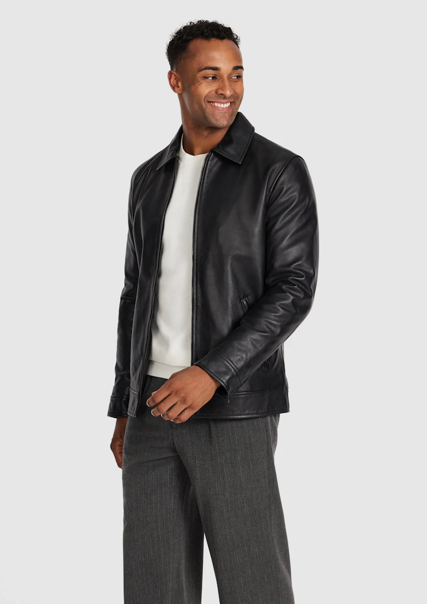 Black Indus Leather Jacket