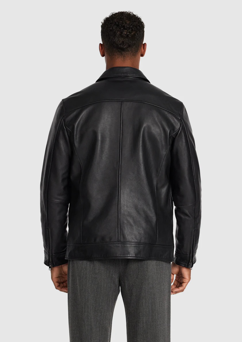 Black Indus Leather Jacket