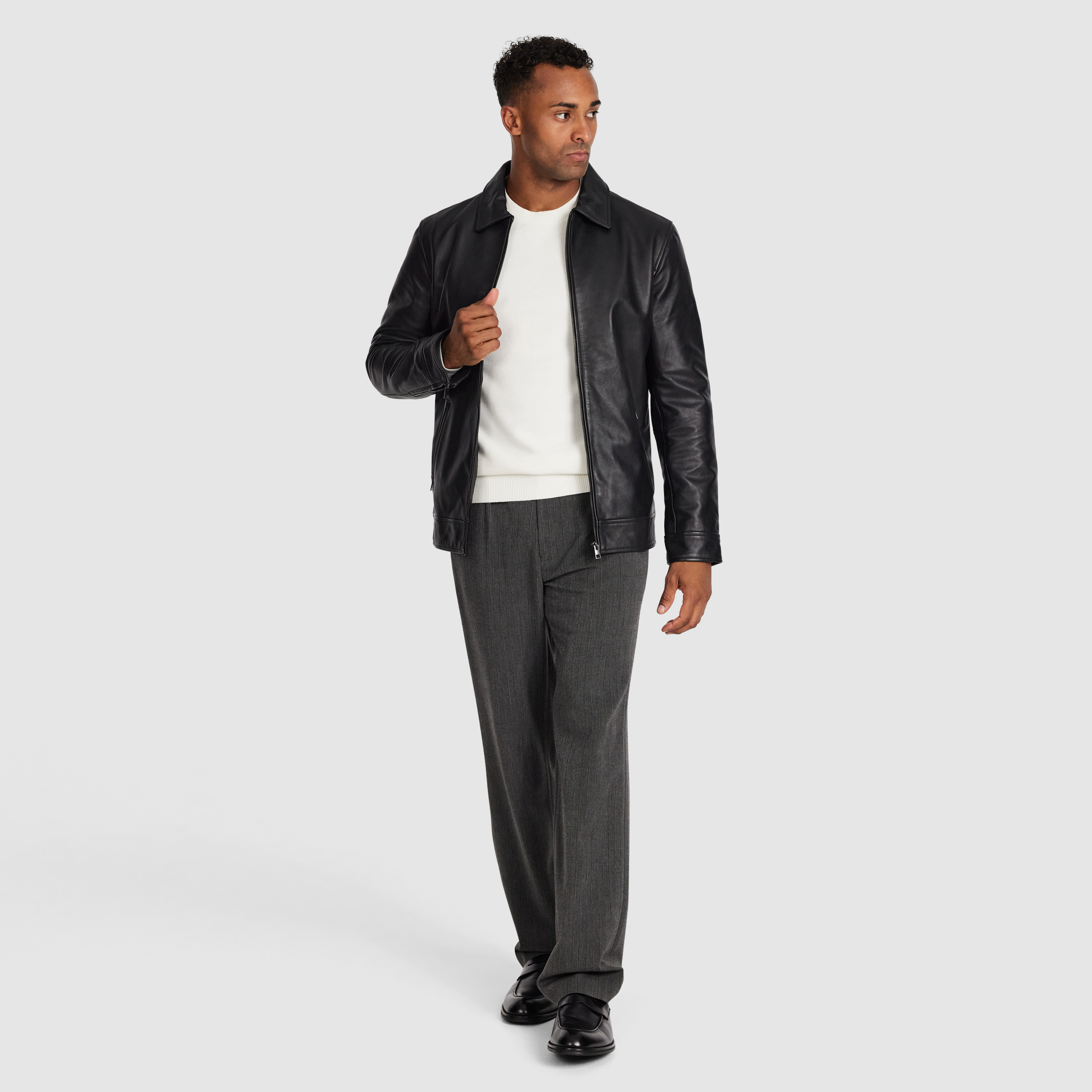 Black Indus Leather Jacket