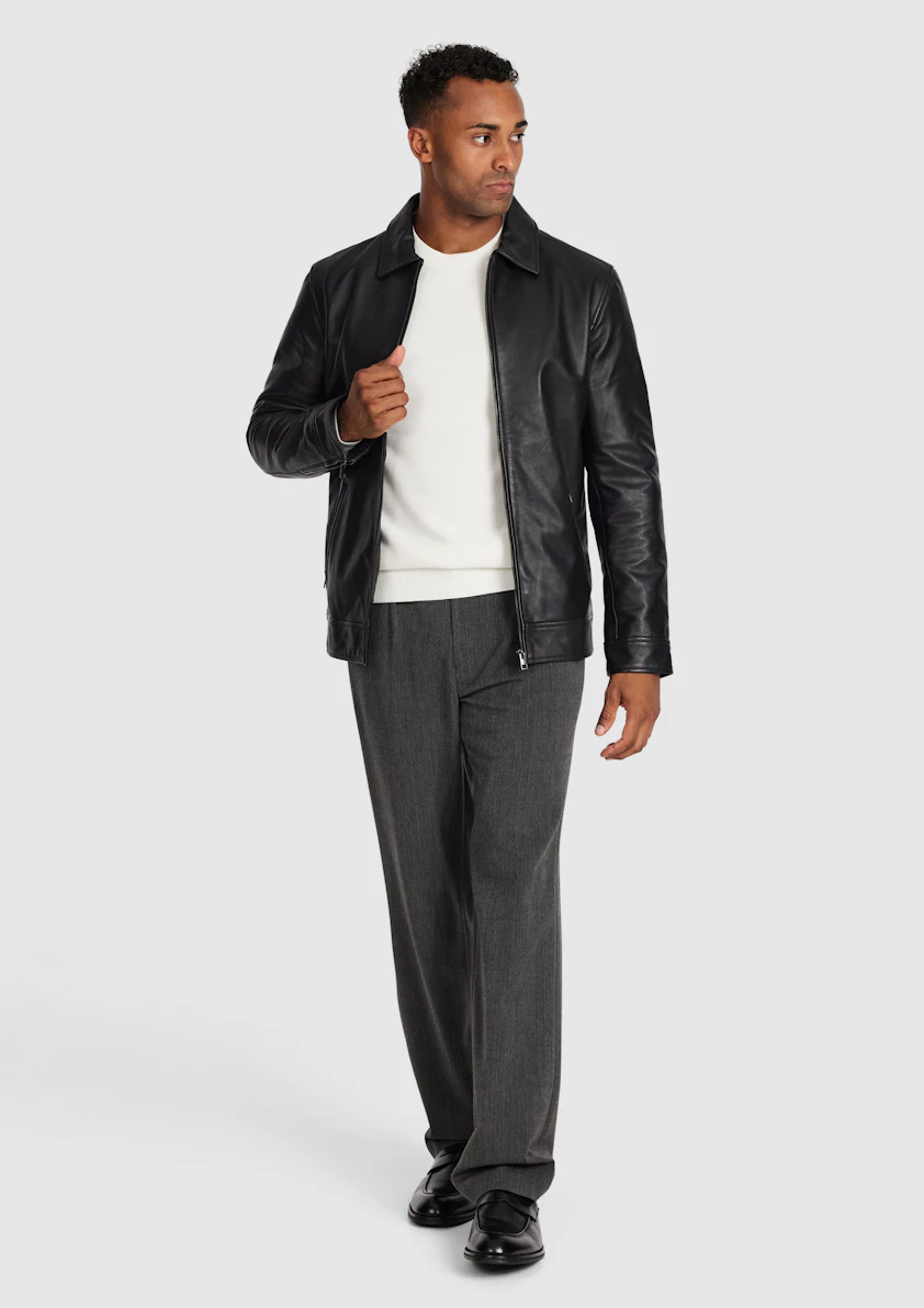 Black Indus Leather Jacket