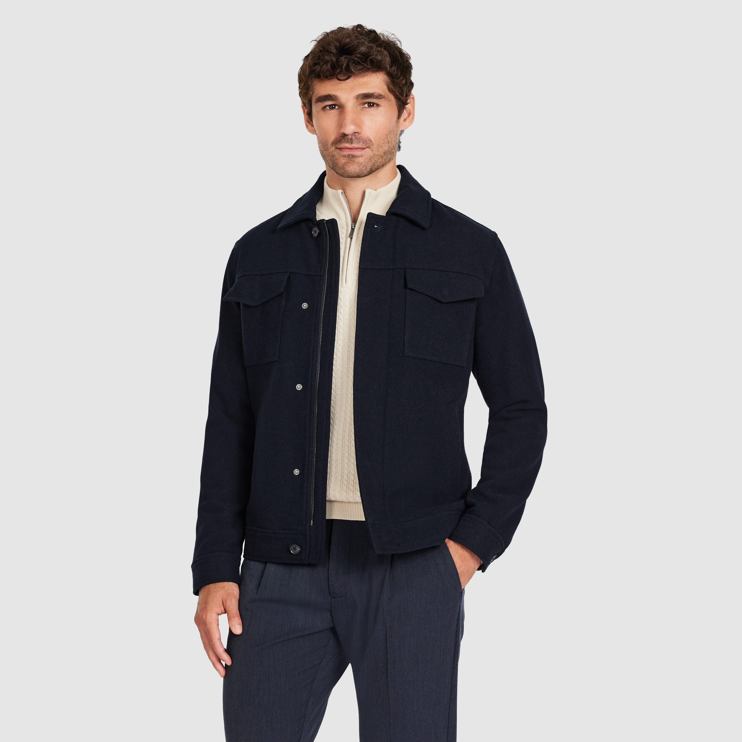 Lleyton Wool Zip Jacket