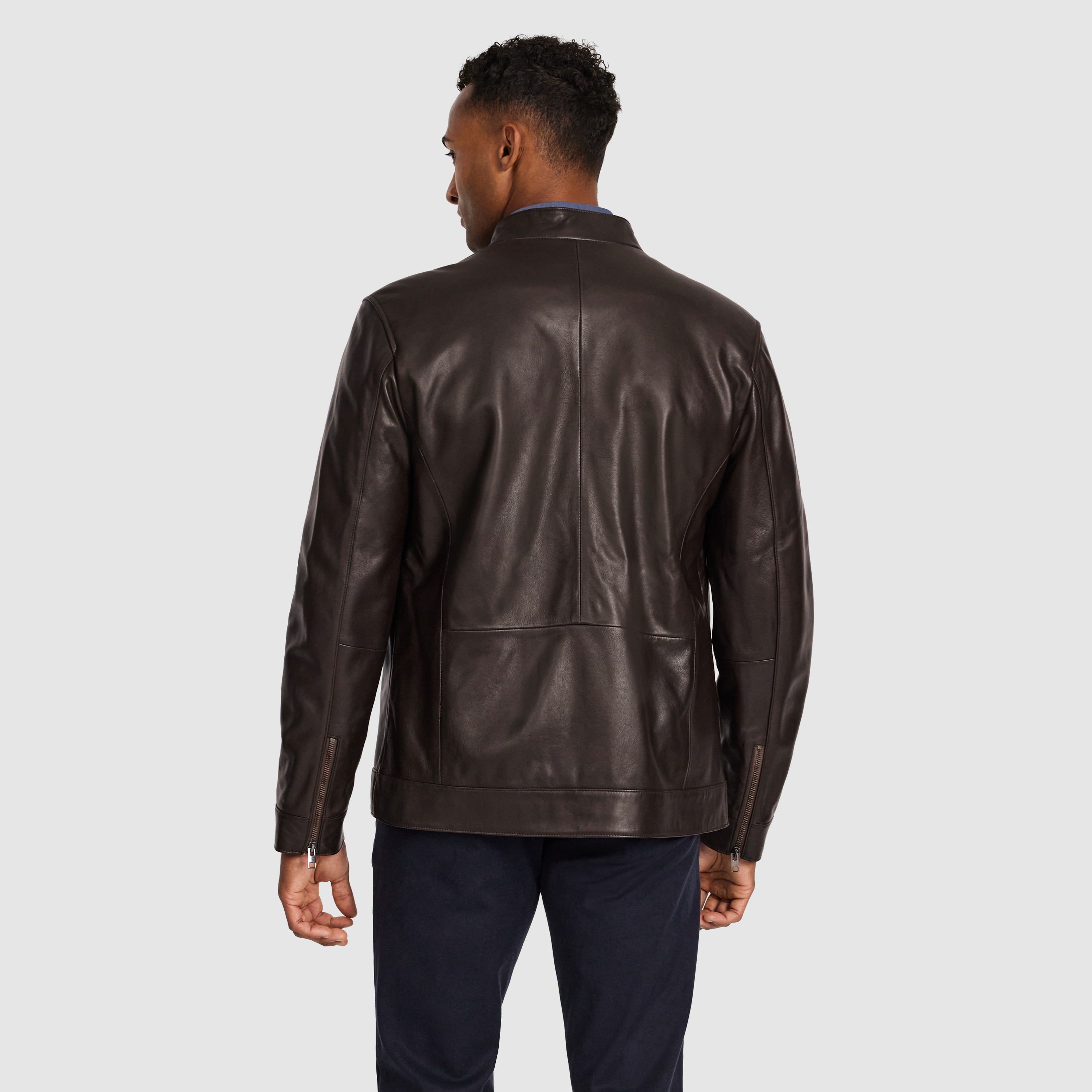 Chocolate Denton Leather Jacket