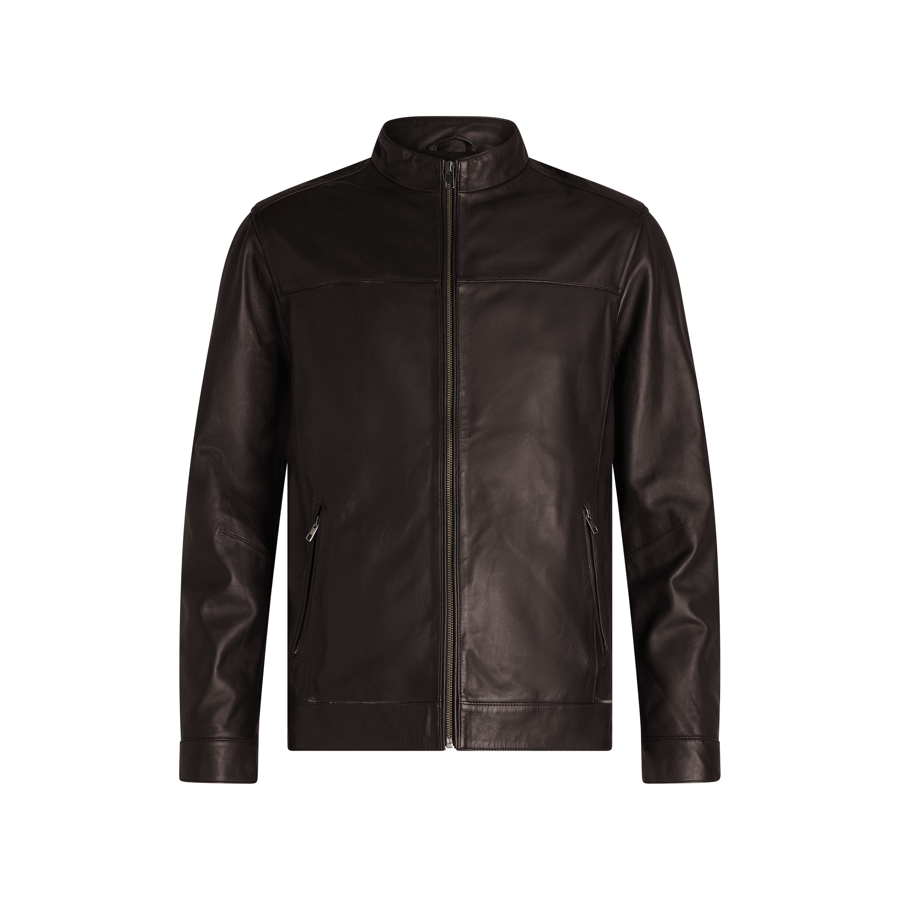 Chocolate Denton Leather Jacket
