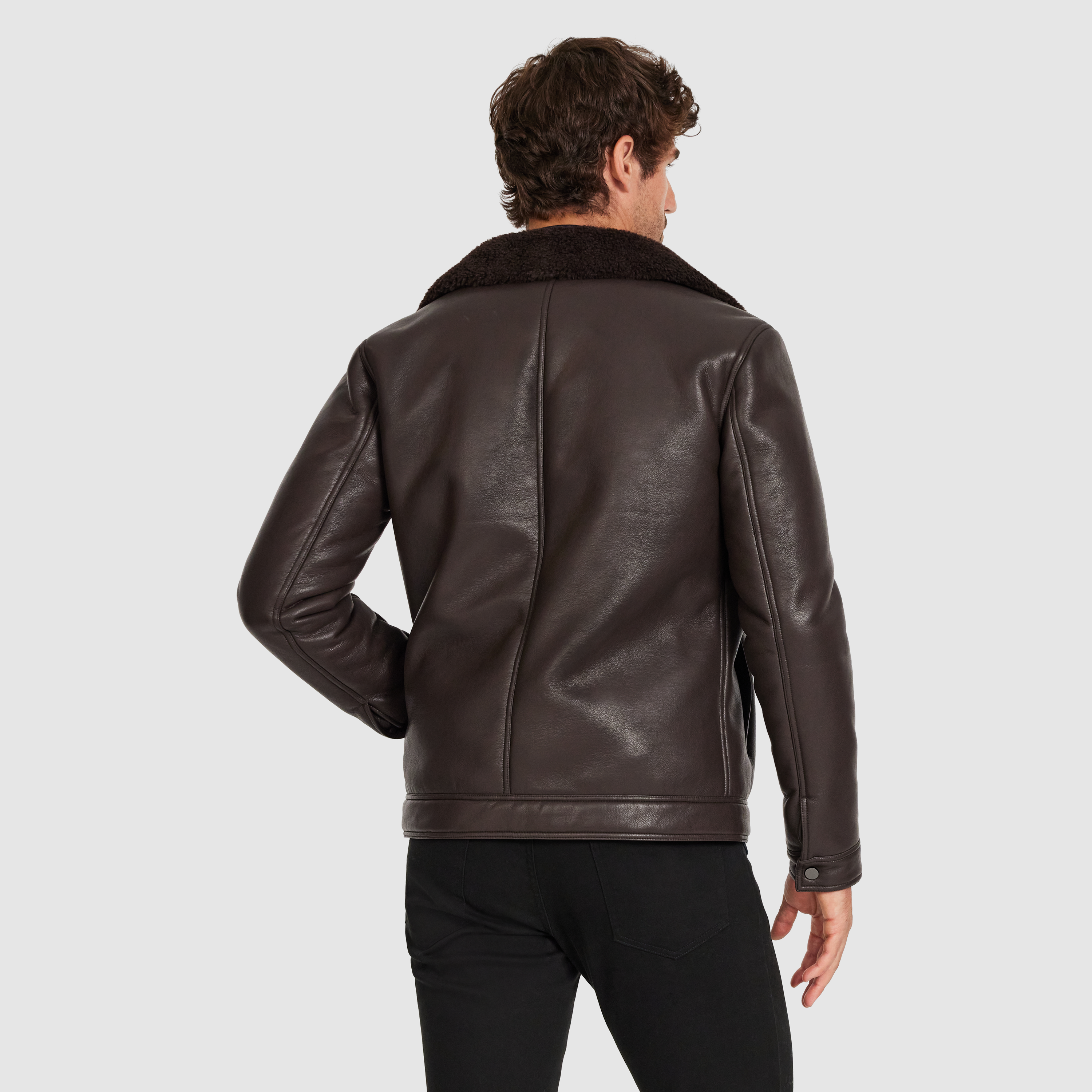 Mocha Dayle Shearling Jacket