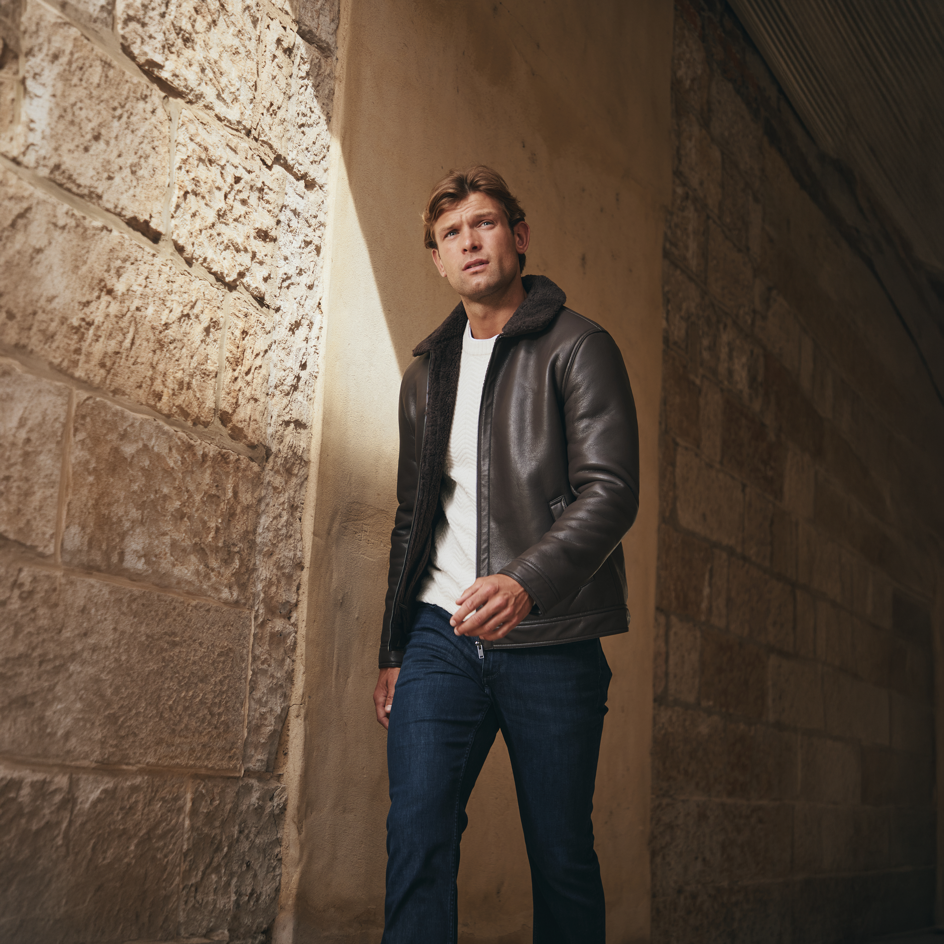 Mocha Dayle Shearling Jacket