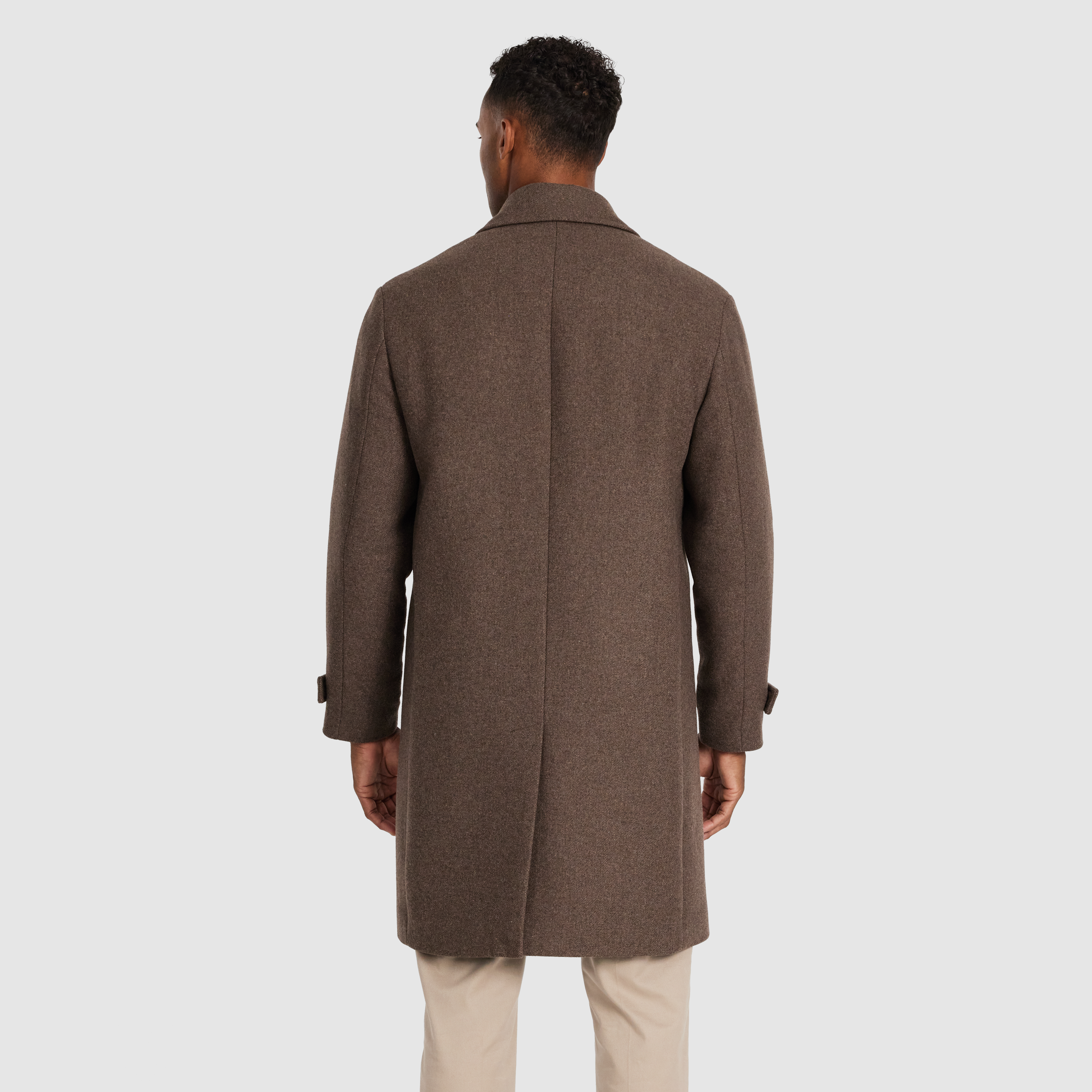 Coffee Garrison Wool Db Coat