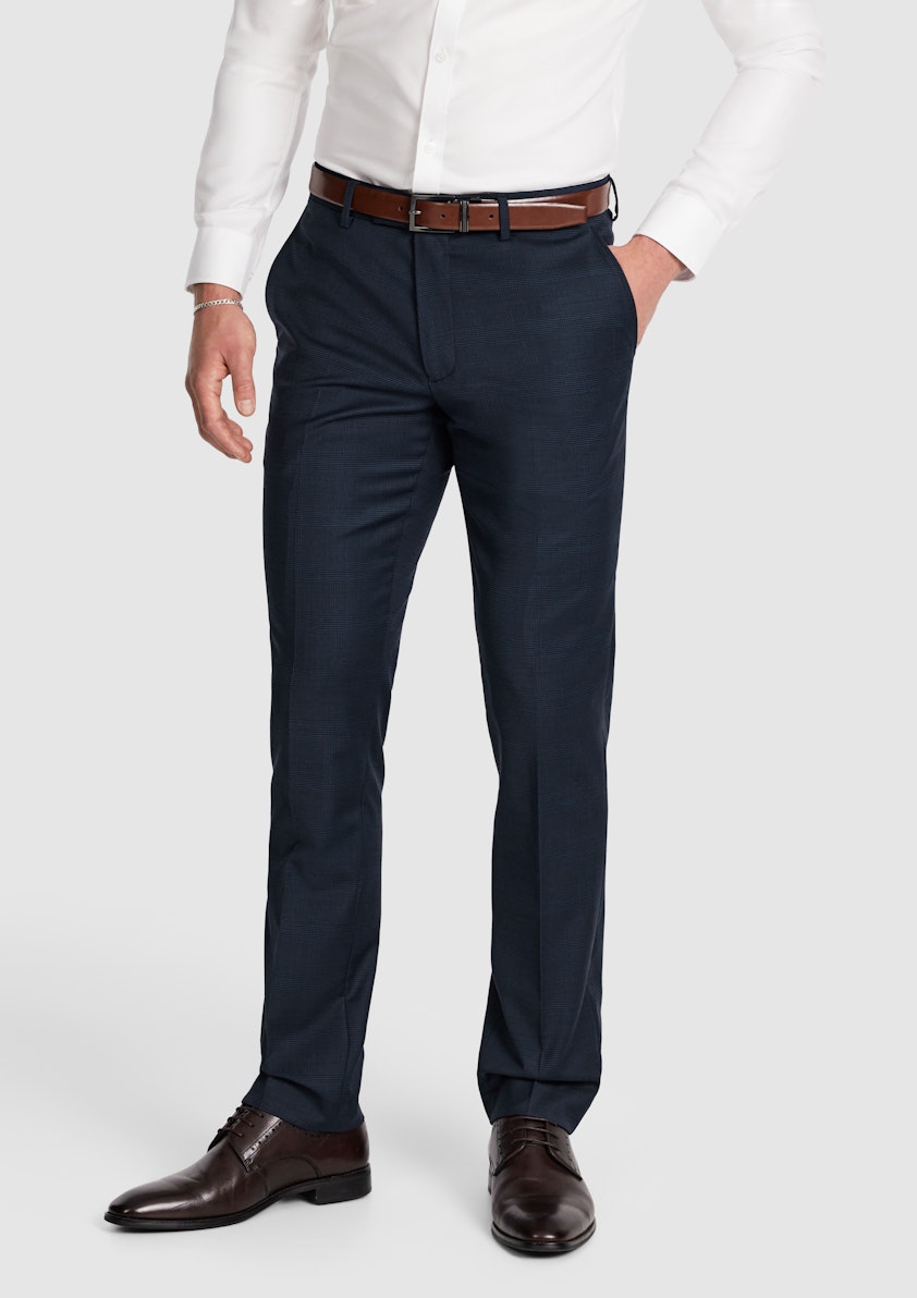 Ty Slim Check Wool Pant