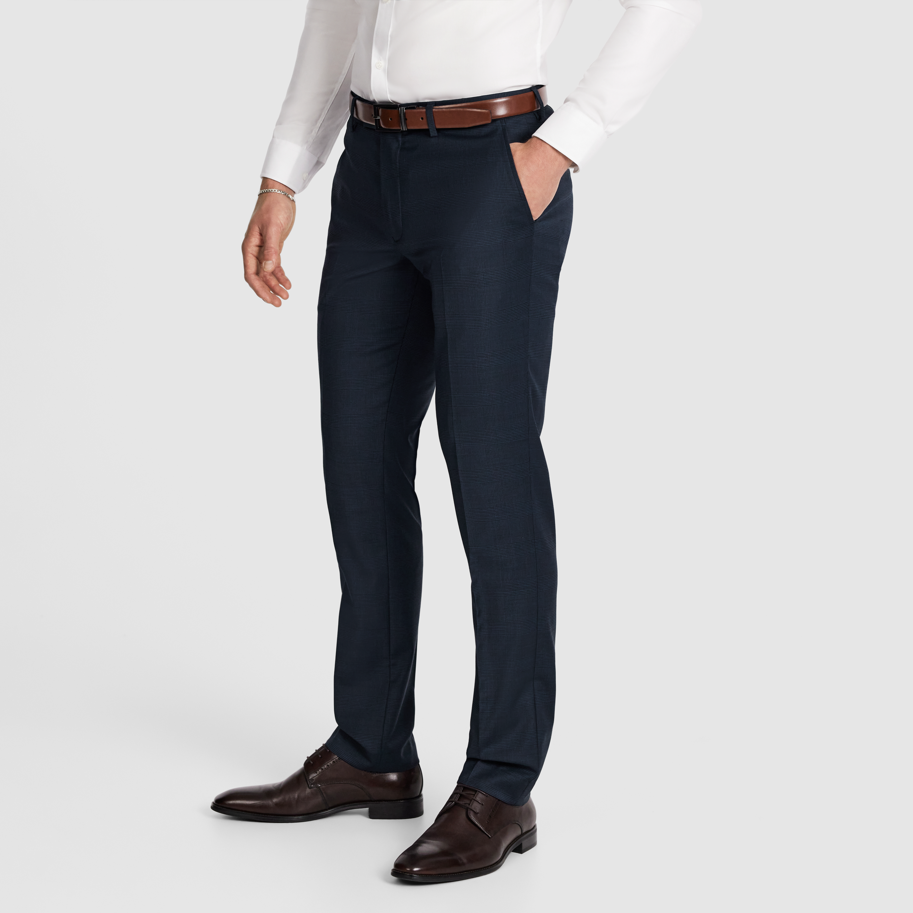 Ty Slim Check Wool Pant