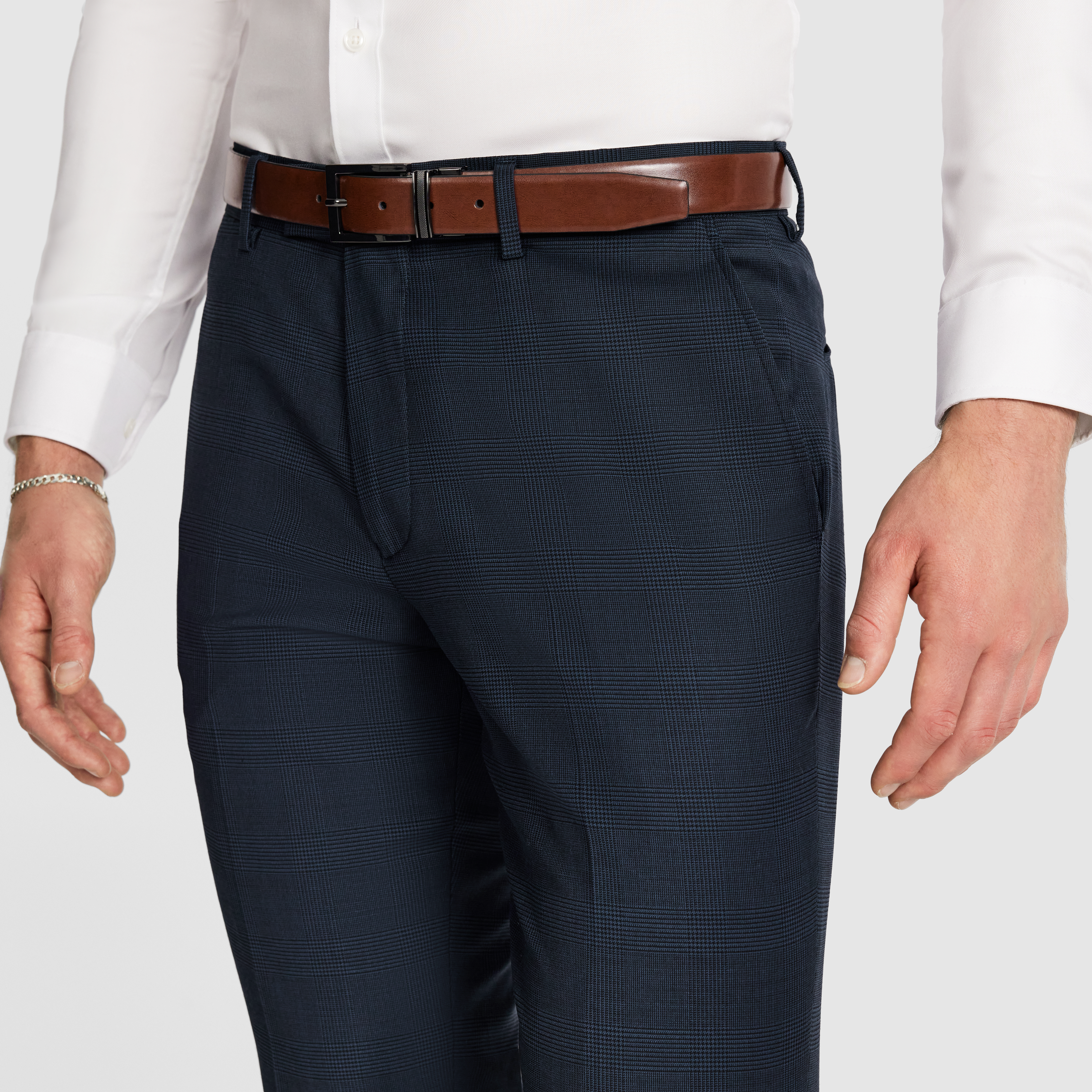 Ty Slim Check Wool Pant