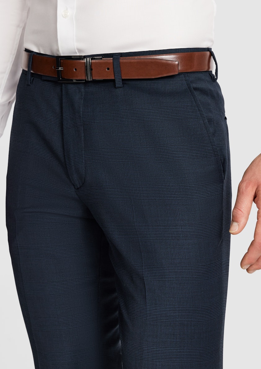 Ty Slim Check Wool Pant