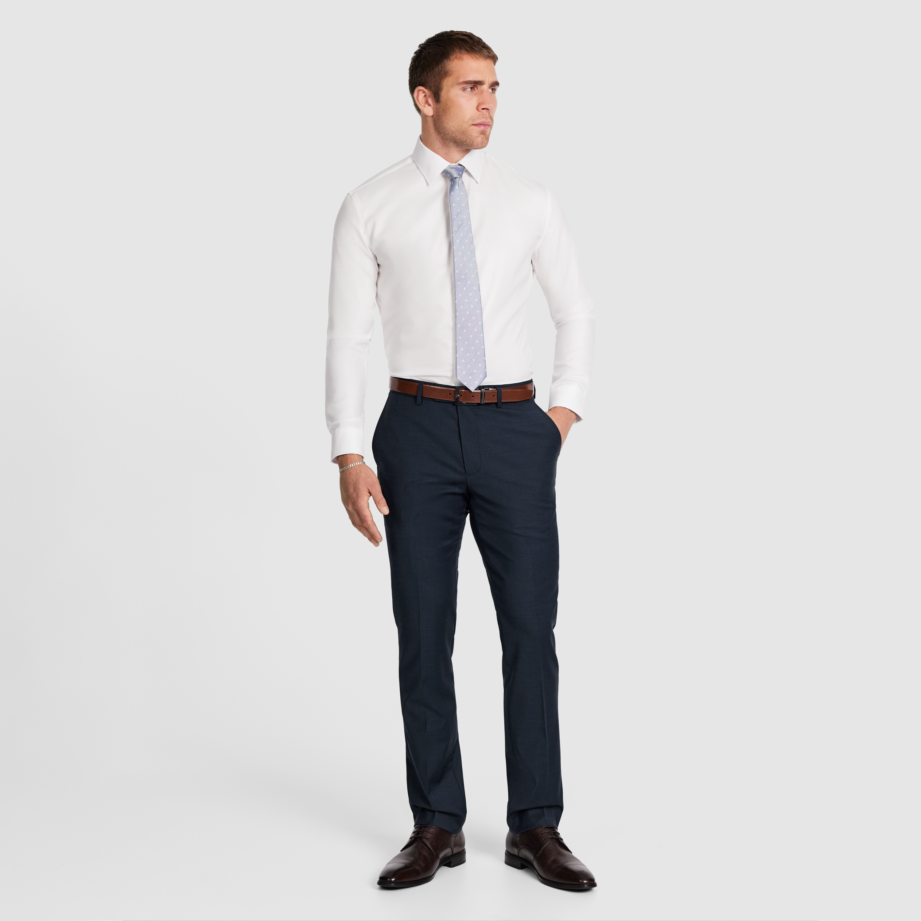 Ty Slim Check Wool Pant