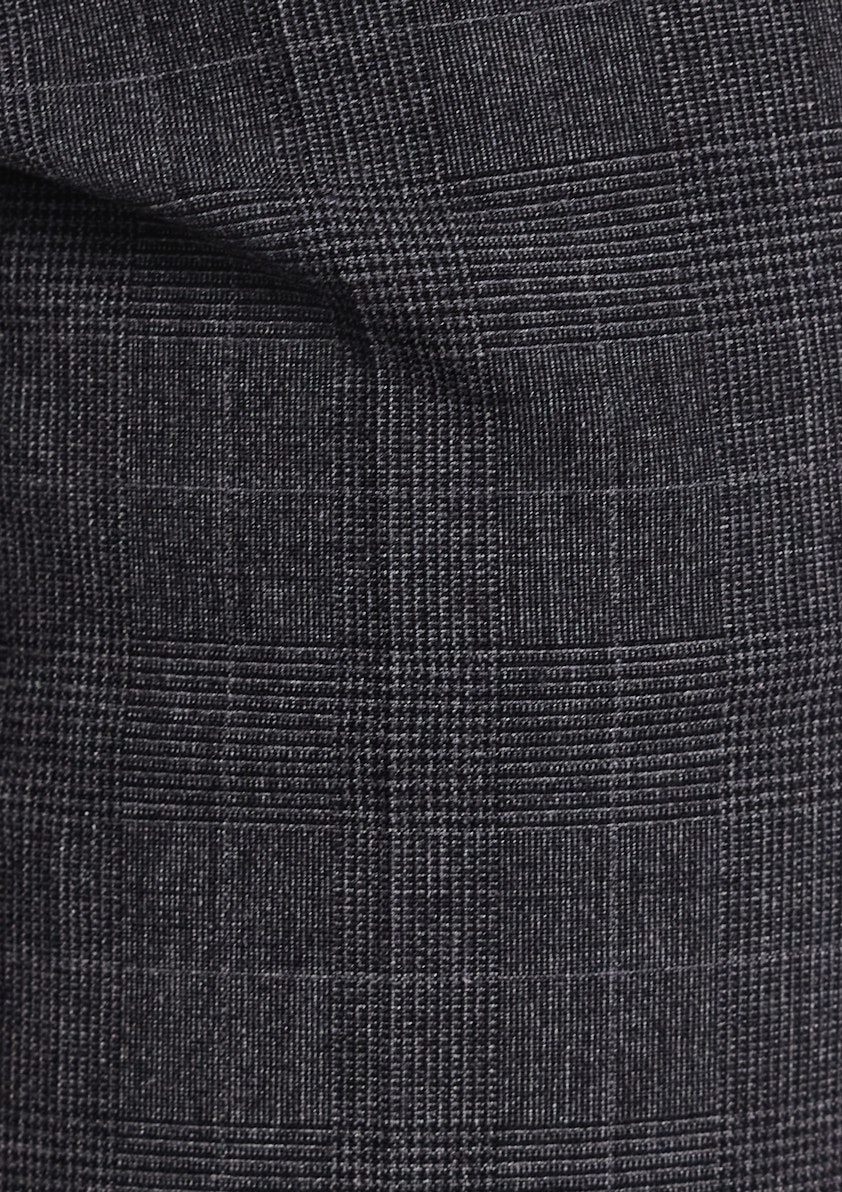 Charcoal Lev Slim Check Pant