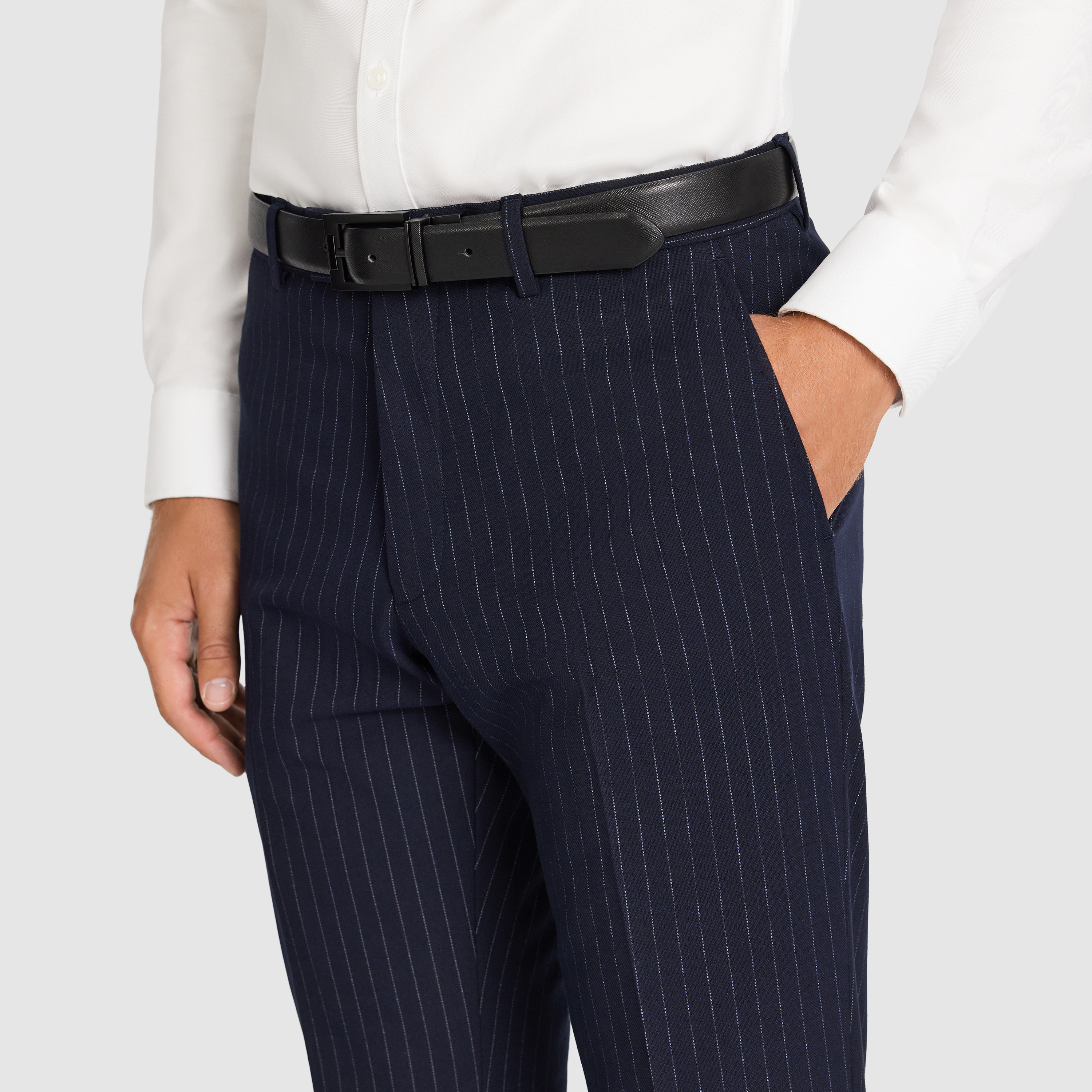 Navy Valor Pinstripe Pant