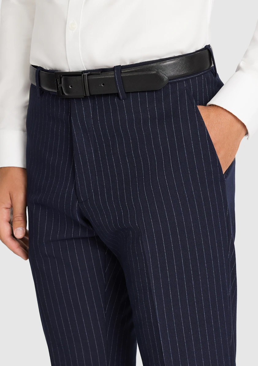 Navy Valor Pinstripe Pant
