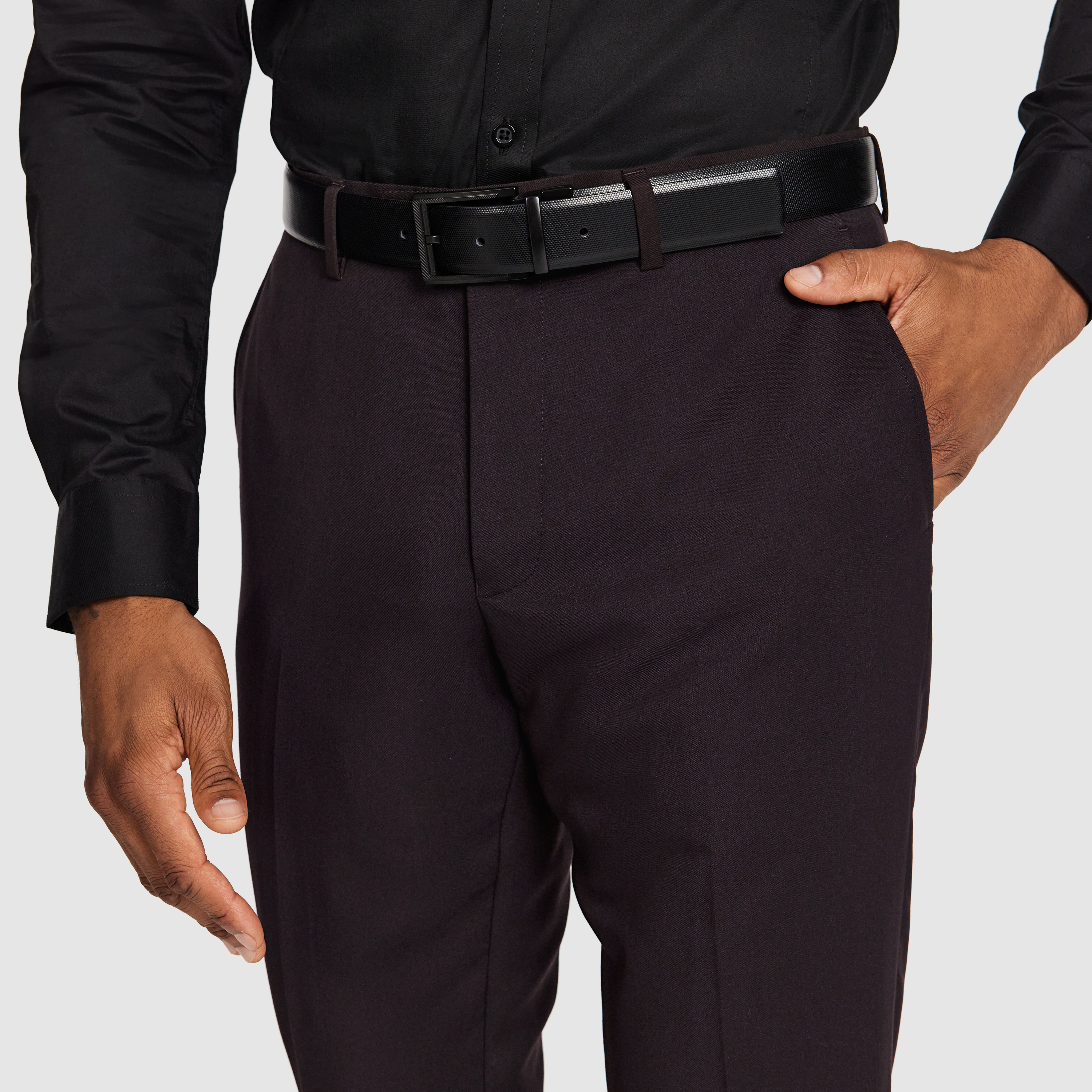 Burgundy Forge Slim Pant