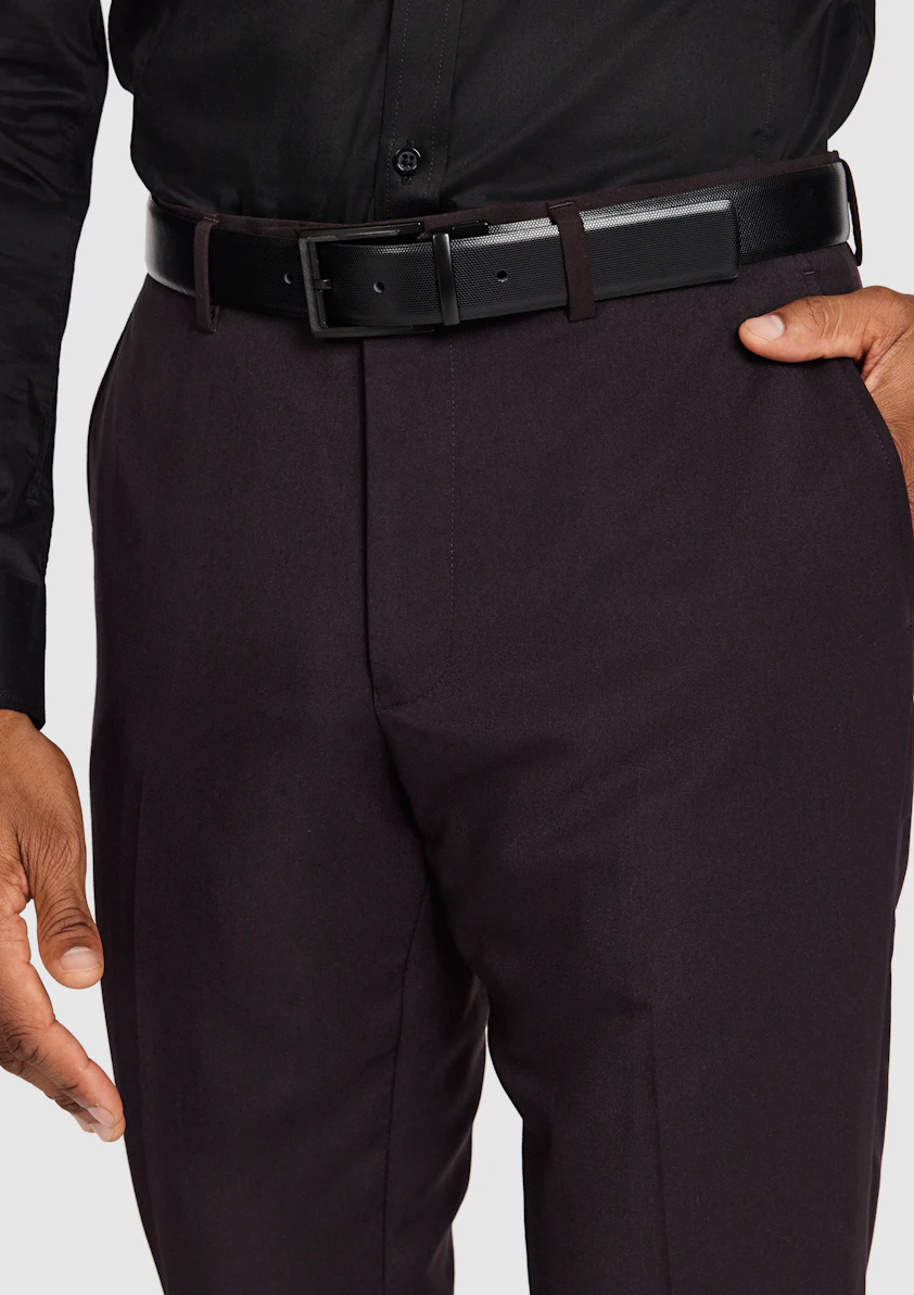 Burgundy Forge Slim Pant