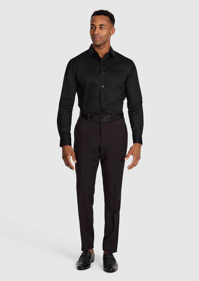 Burgundy Forge Slim Pant