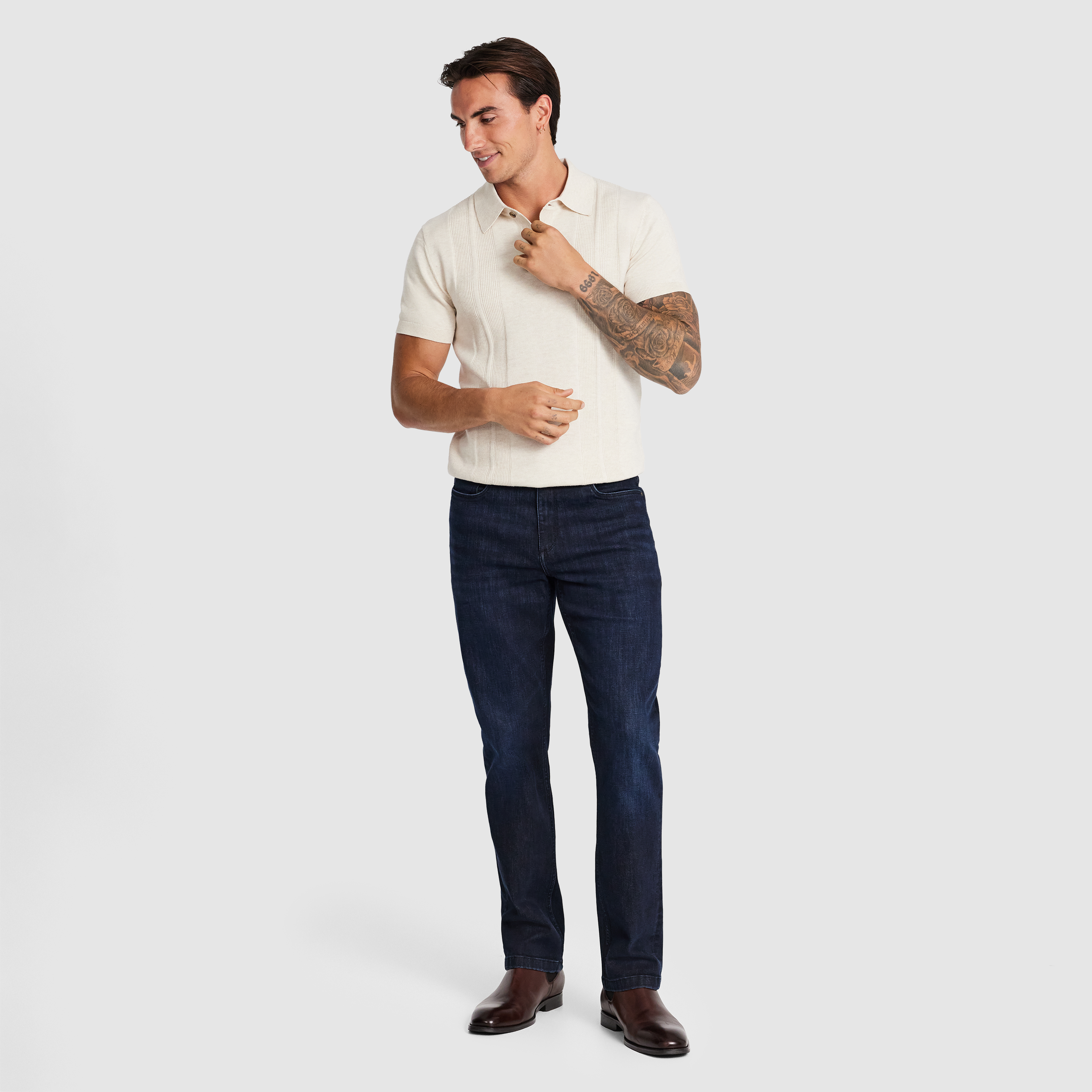 Rivet Straight Stretch Jean