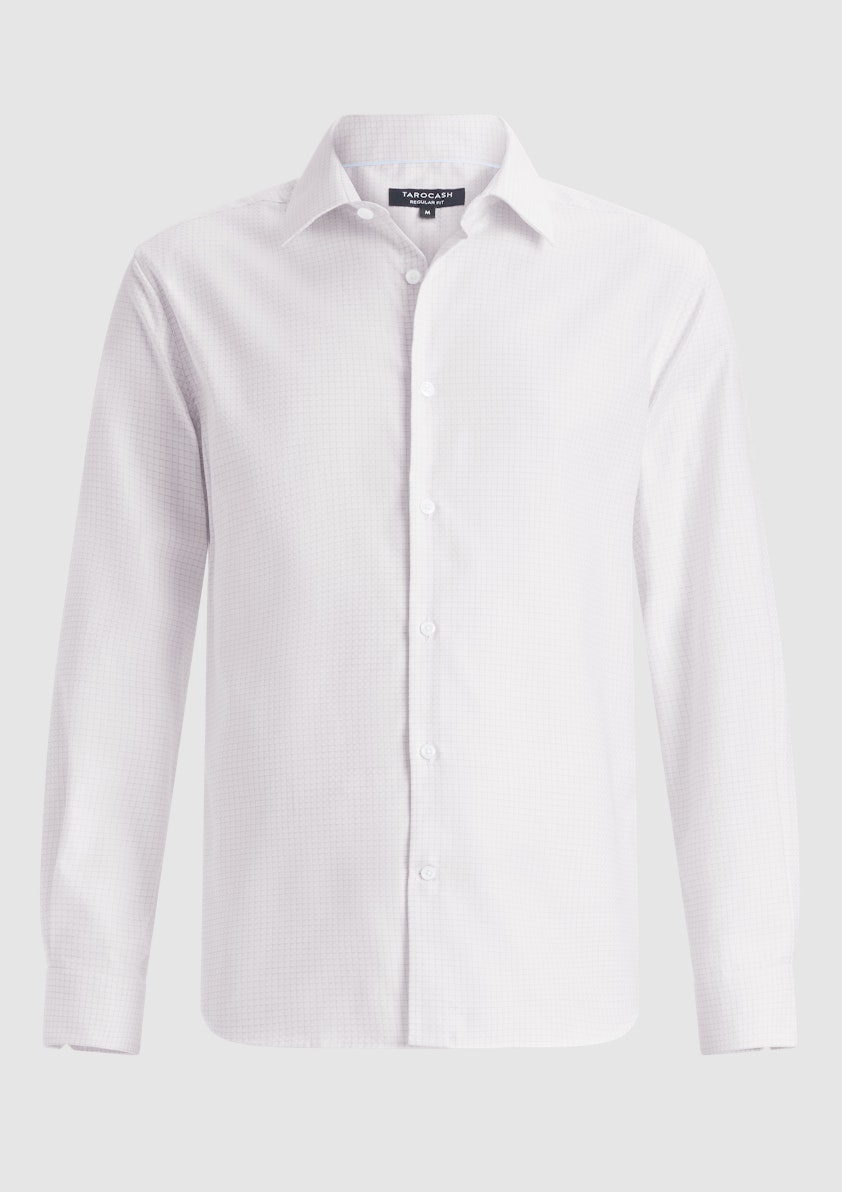 White Dc Cotton Easy Care Shirt